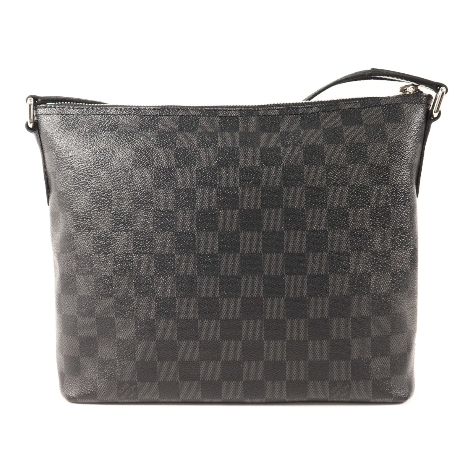 LOUIS VUITTON Damier Graphite Mick PM銀扣肩背袋