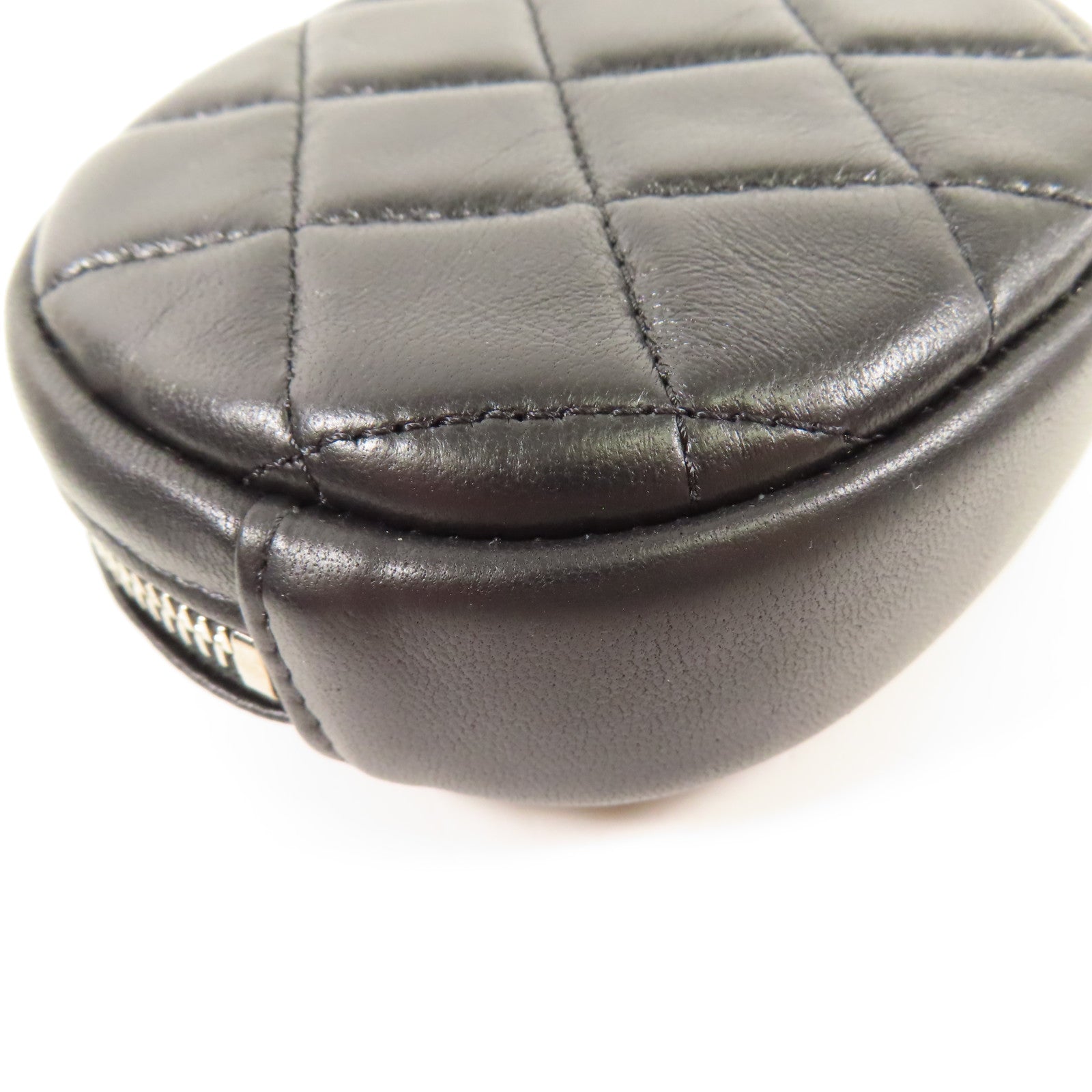 CHANEL 羊皮皮革Coin Case銀扣零錢包