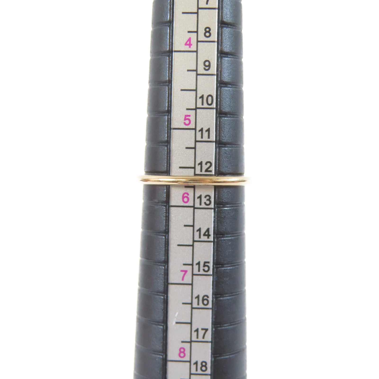 HERMES 18K玫瑰金Farandole Ring0.45ct鑽石戒指Hermes#51/US#5.75
