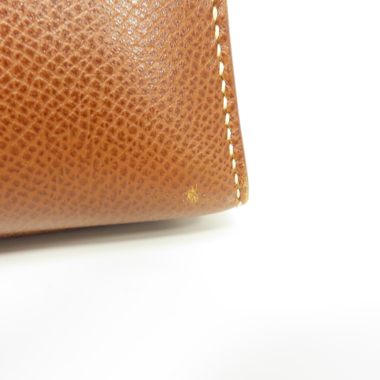 HERMES 【Hermes Fair】Ardennes皮革Kelly 35銀扣手挽肩背兩用袋Marron/棕色