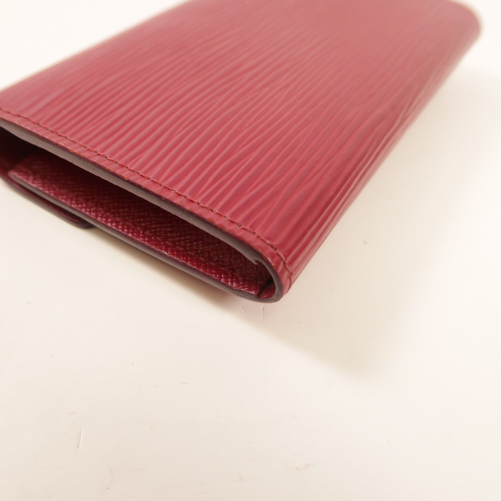 LOUIS VUITTON Epi Key Pouch銀扣鎖匙包