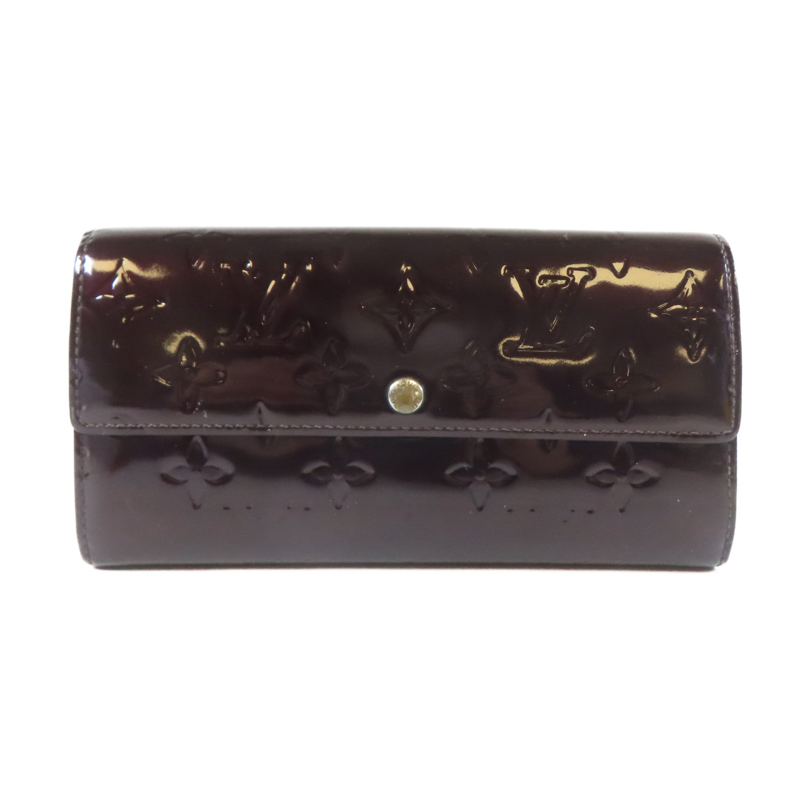 LOUIS VUITTON 【激減優惠】Vernis Long Wallet金扣長錢包黑色