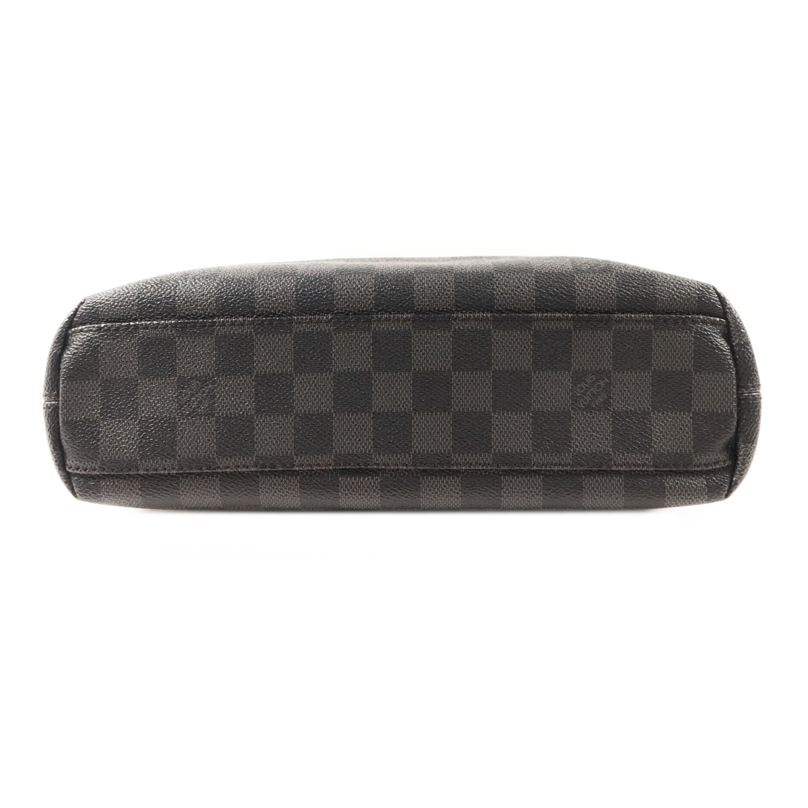 LOUIS VUITTON Damier Graphite Mick PM銀扣肩背袋