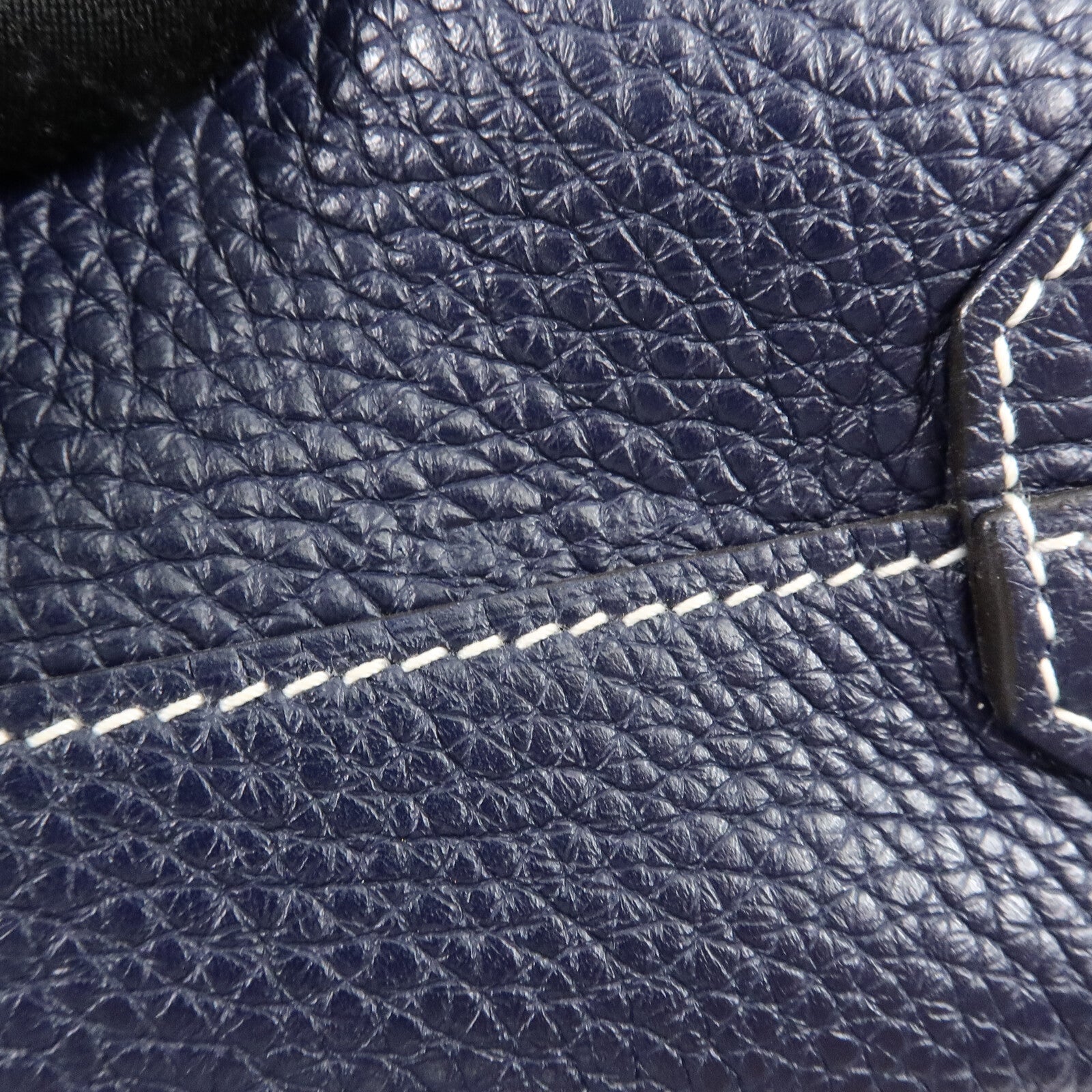 HERMES Clemence皮革Double Sens 28肩背袋/手挽袋Blue Nyui/Azalee