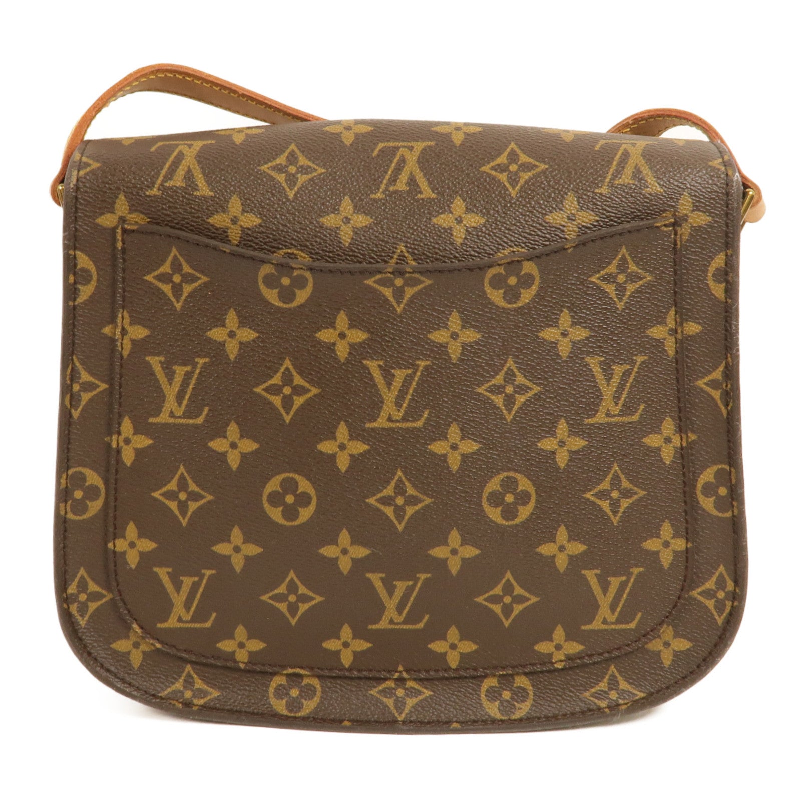 LOUIS VUITTON Monogram Saint Cloud GM金扣肩背袋