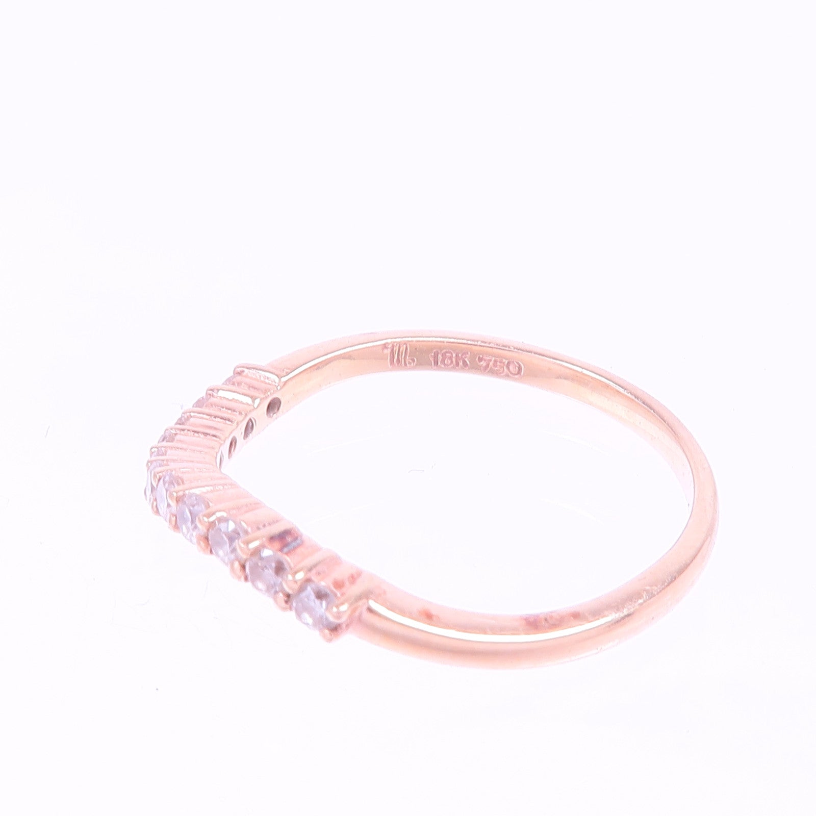 JEWELRY 18K玫瑰金Diamond Ring鑽石戒指US#6.5