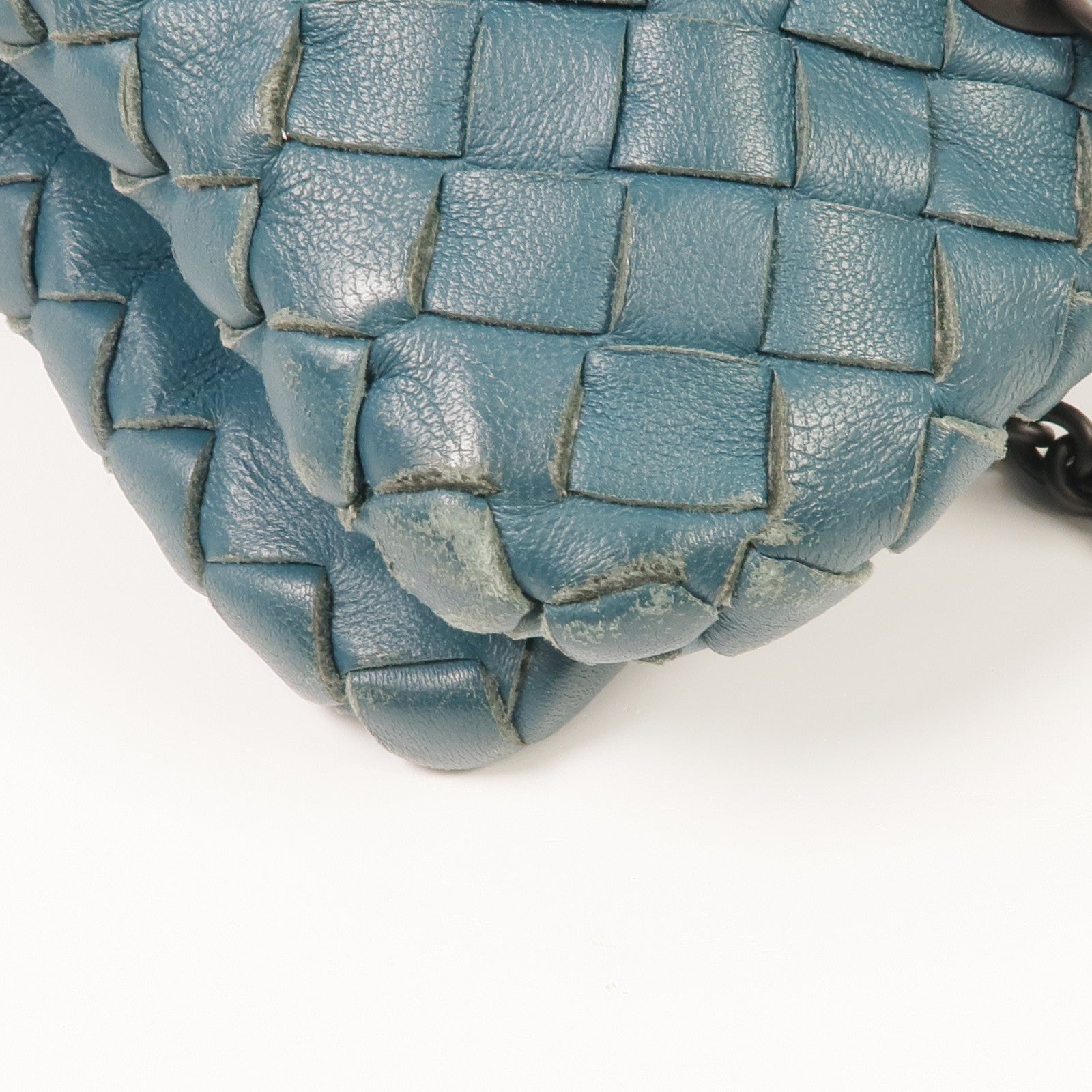 BOTTEGA VENETA 織紋皮革Chain Shoulder鏈帶肩背袋