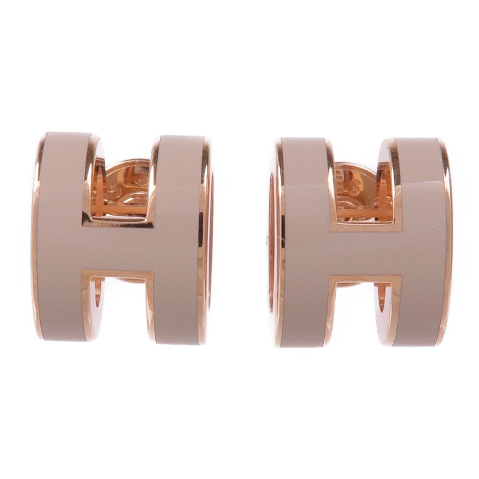 HERMES 金屬Mini Pop H Earrings耳環Chai