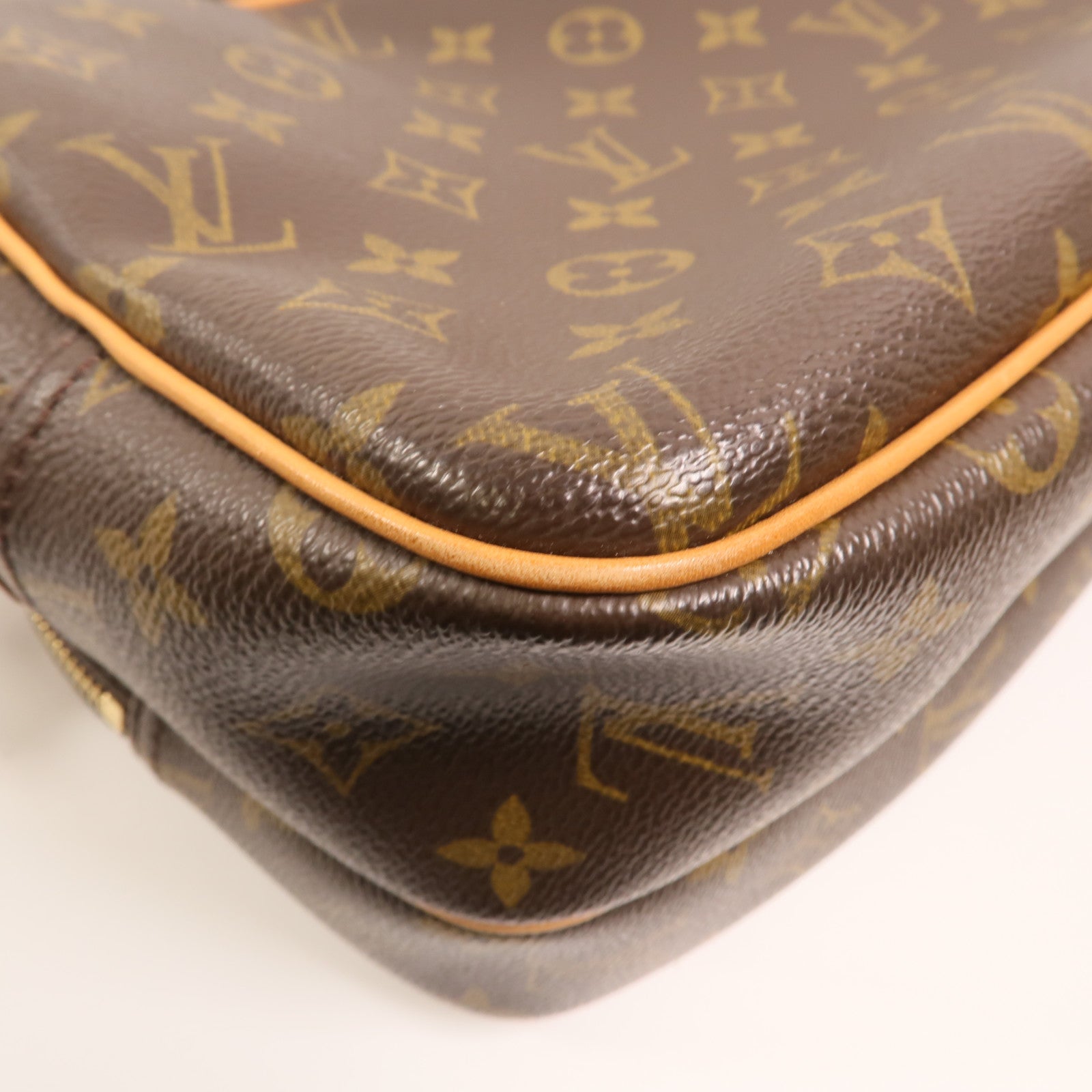 LOUIS VUITTON Monogram Reporter PM金扣肩背袋
