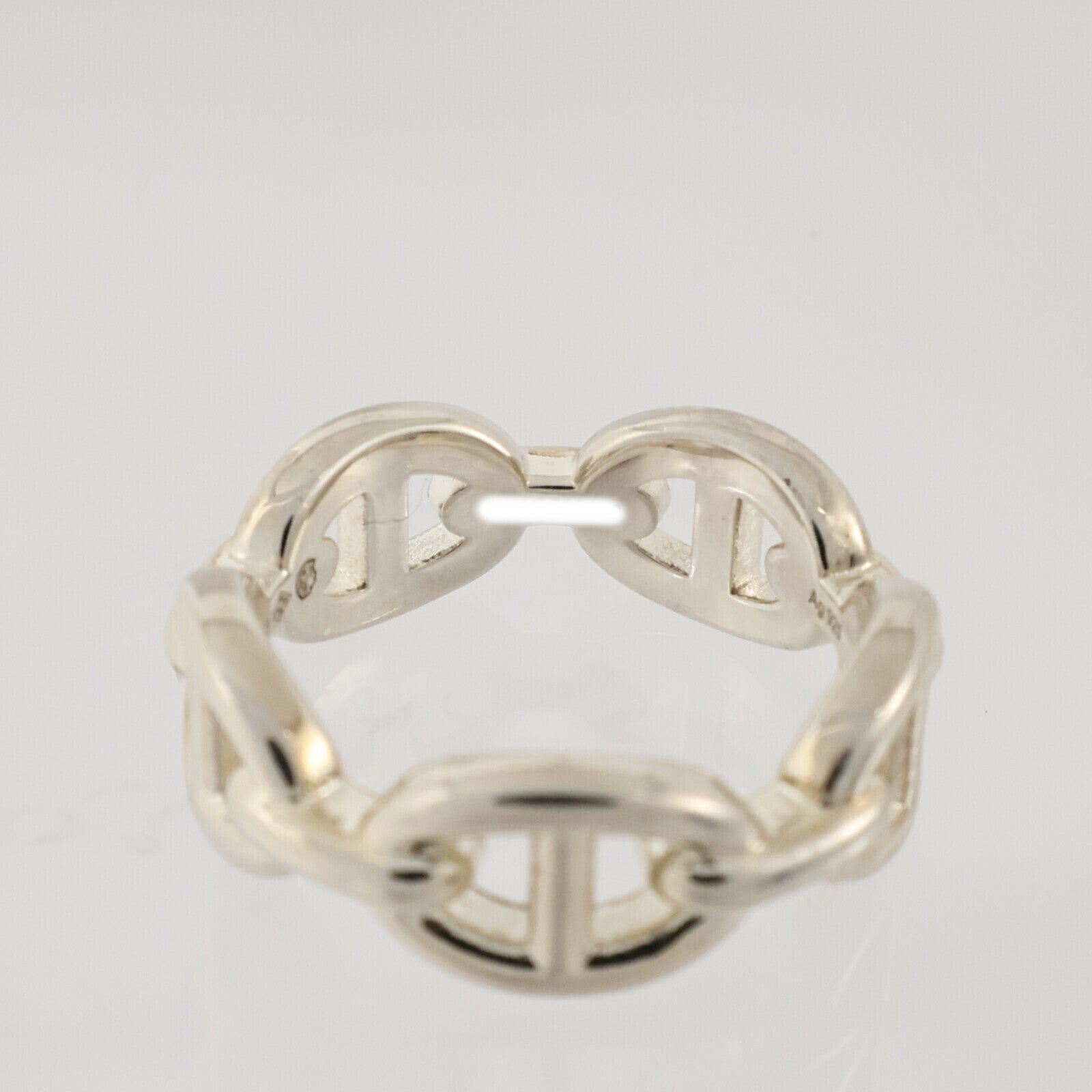 HERMES 925純銀Chaine d'Ancre Enchainee Ring戒指