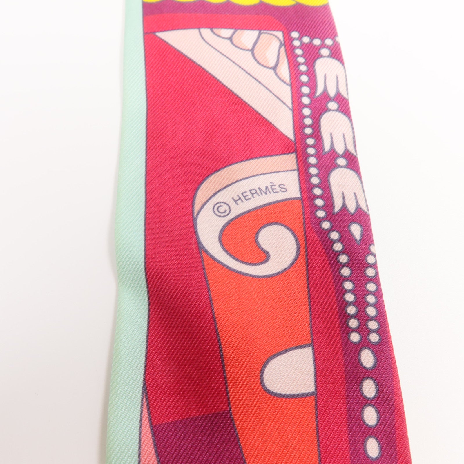 HERMES 絲質Twilly絲巾