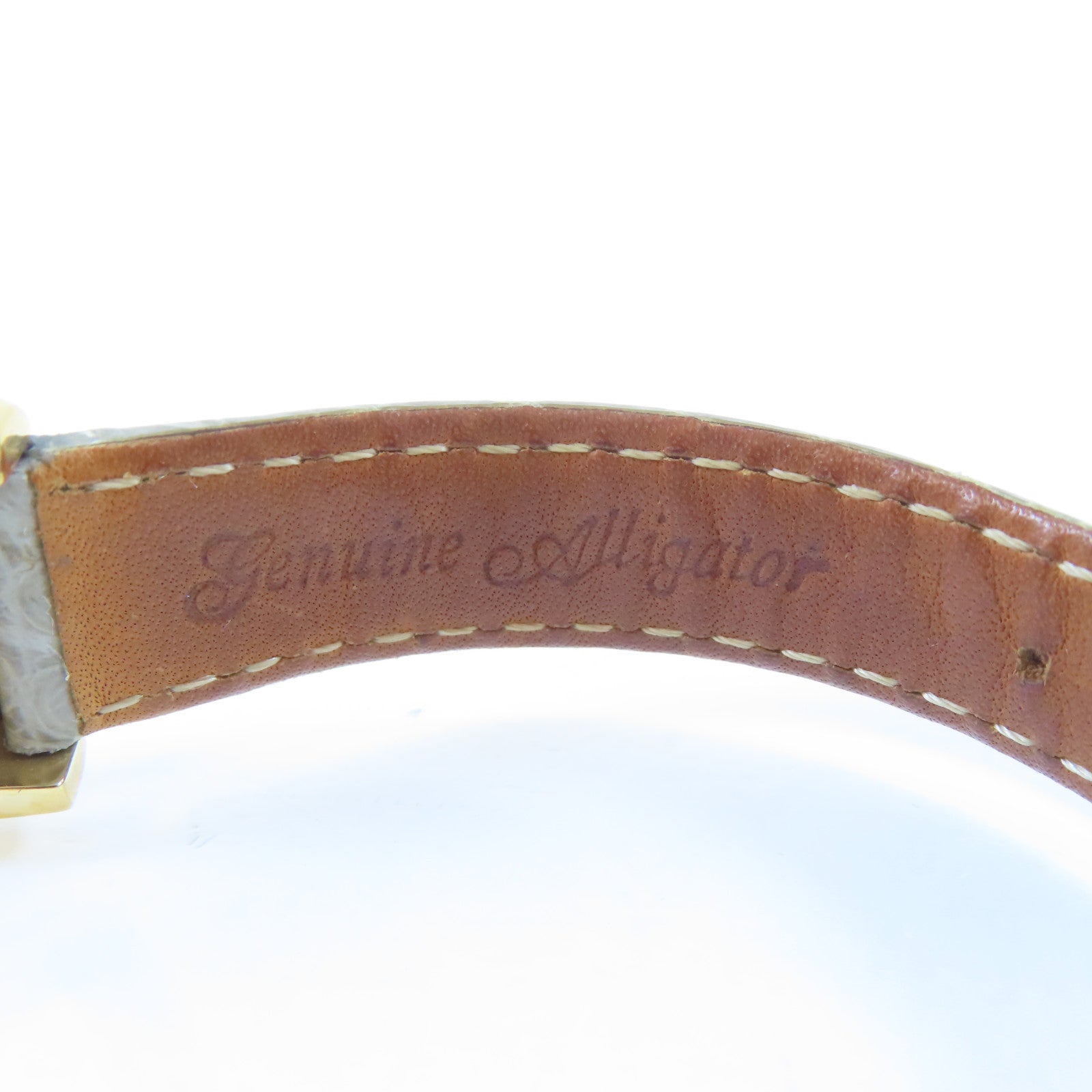 JAEGER-LECOULTRE Reverso Duetto18K黃金/鱷魚皮革手錶自動機芯銀色#15.25cm