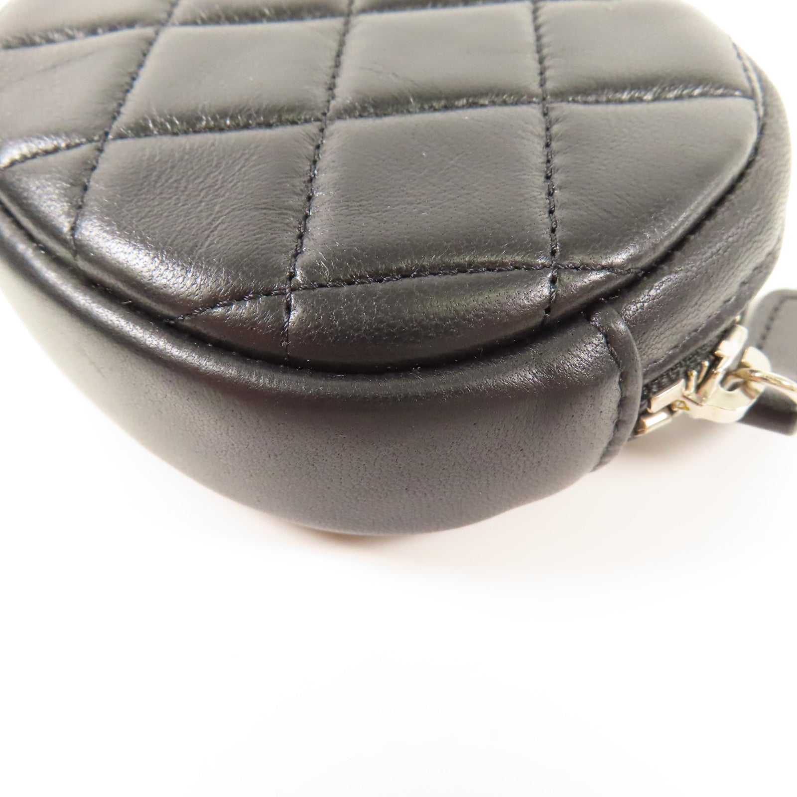 CHANEL 羊皮皮革Coin Case銀扣零錢包