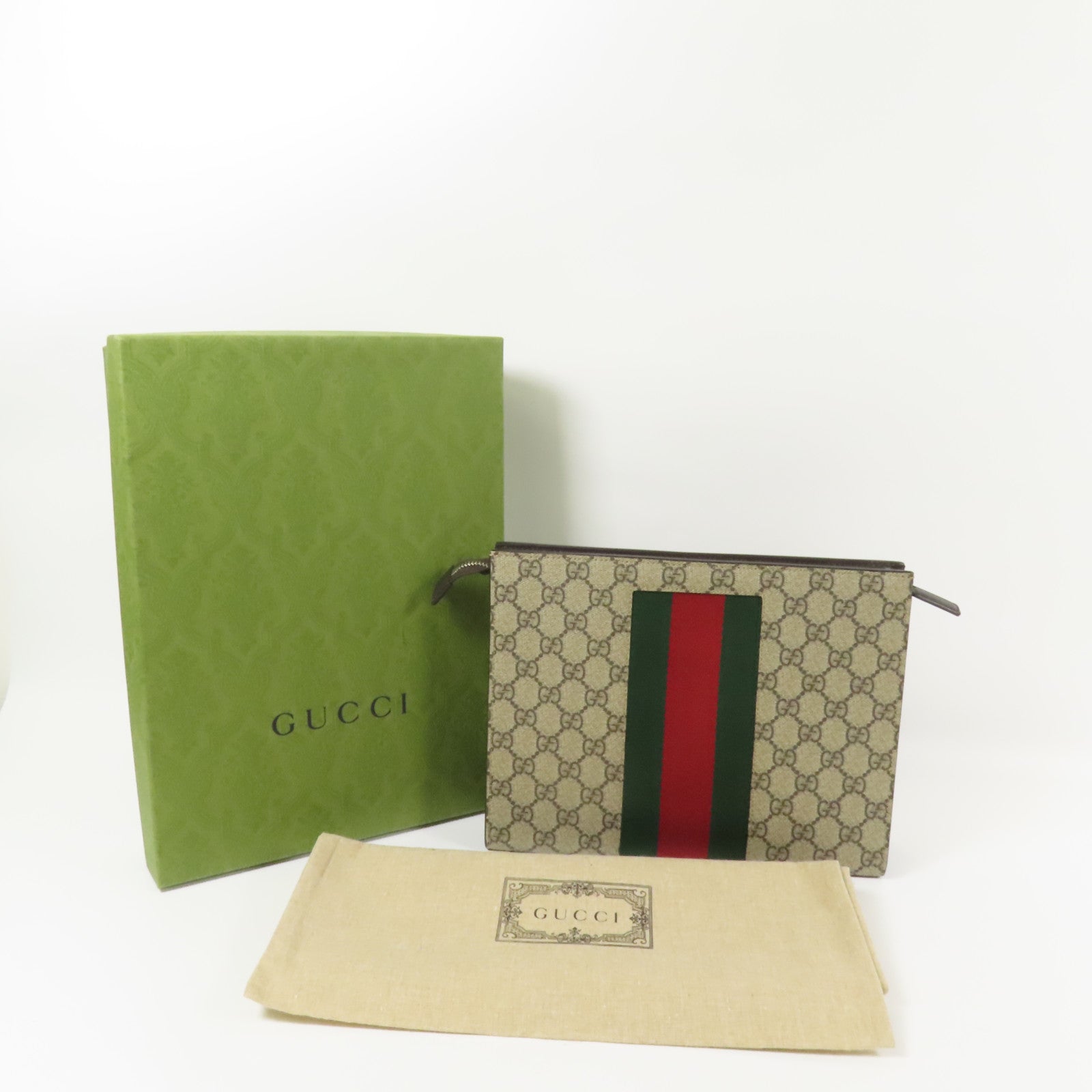 GUCCI 塗層帆布Clutch Bag手拿包