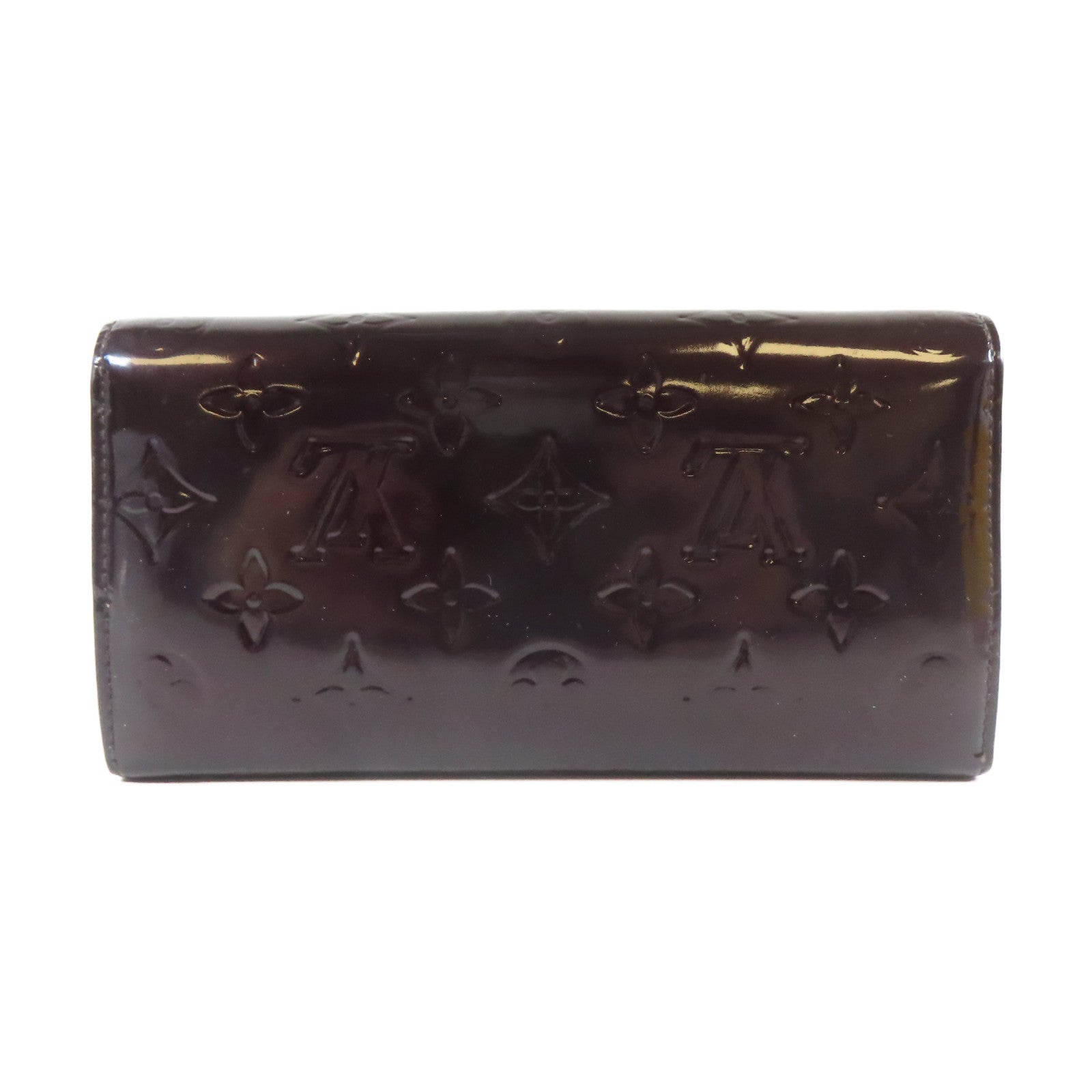 LOUIS VUITTON 【激減優惠】Vernis Long Wallet金扣長錢包黑色