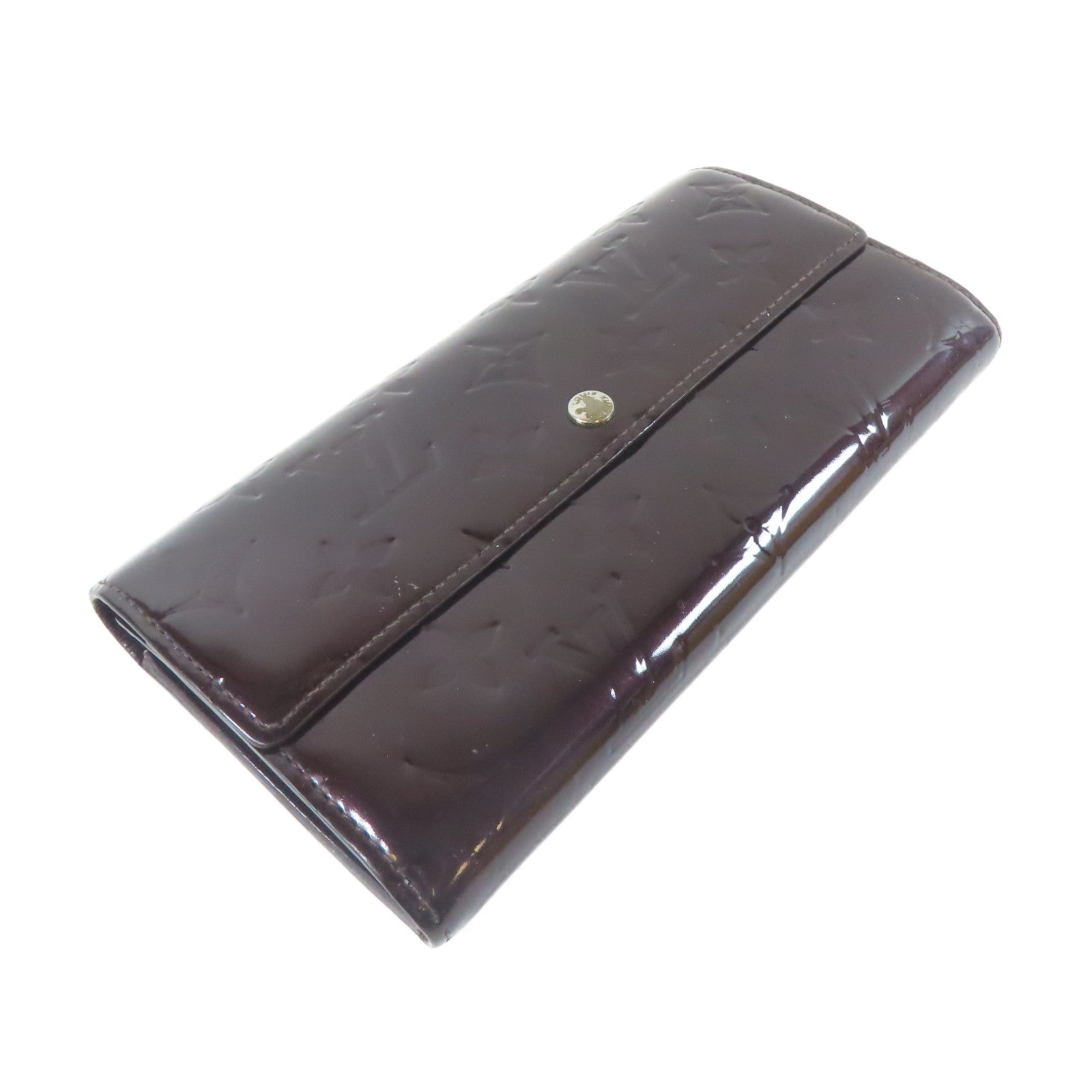 LOUIS VUITTON 【激減優惠】Vernis Long Wallet金扣長錢包黑色