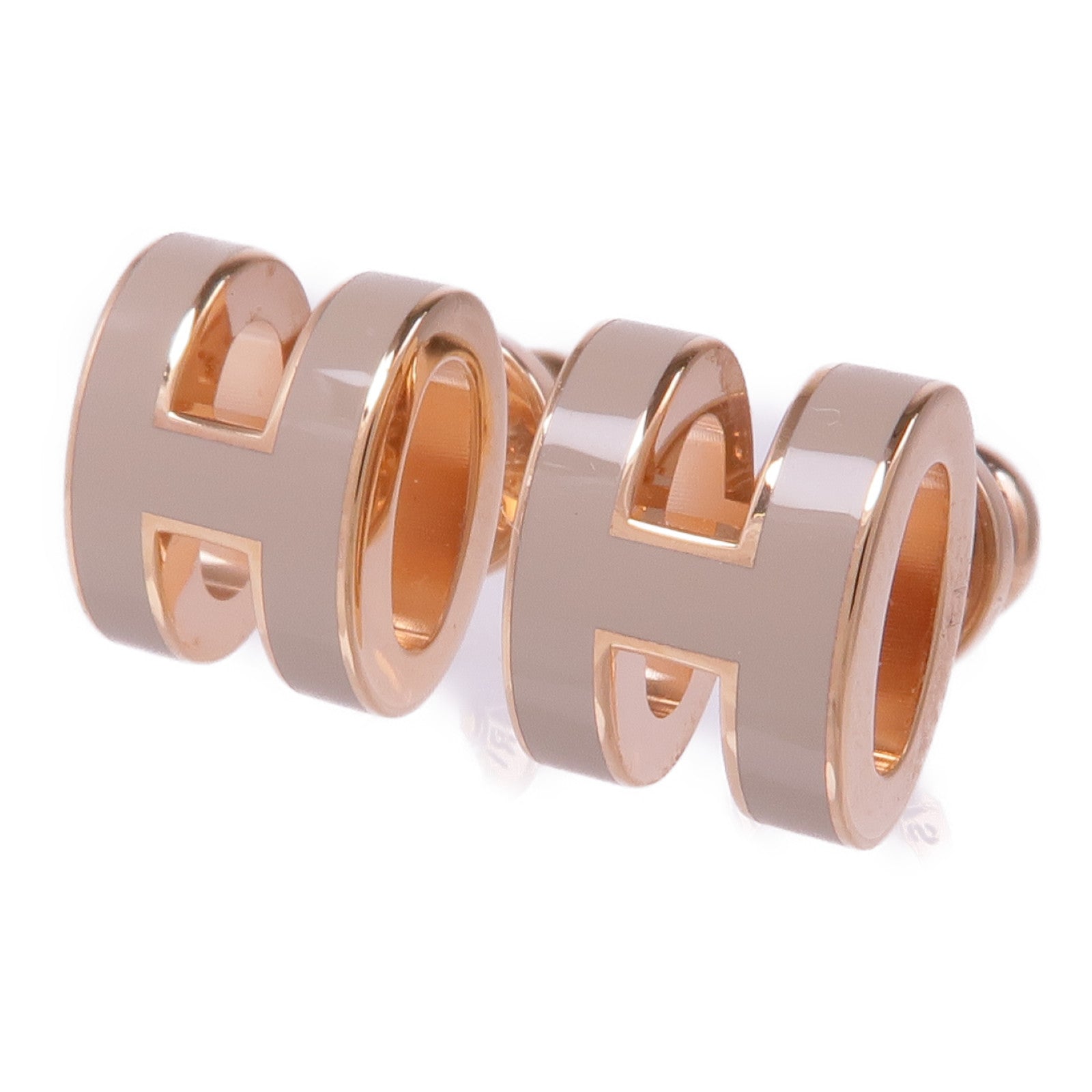 HERMES 金屬Mini Pop H Earrings耳環Chai