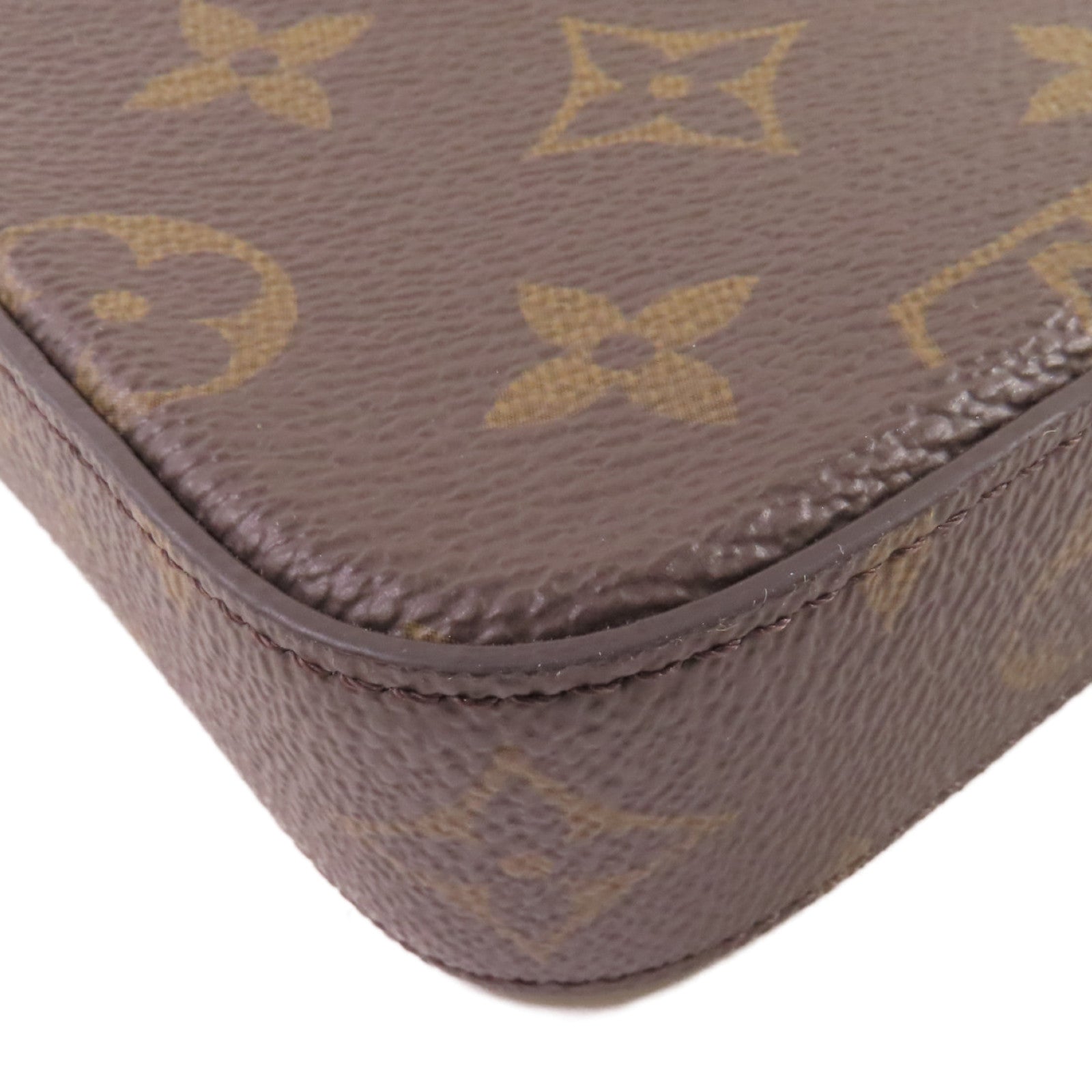 LOUIS VUITTON Monogram Pochette Felicie Pouch Shoulder Bag金扣肩背袋啡色