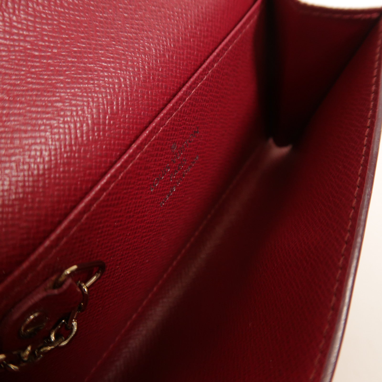 LOUIS VUITTON Epi Key Pouch銀扣鎖匙包