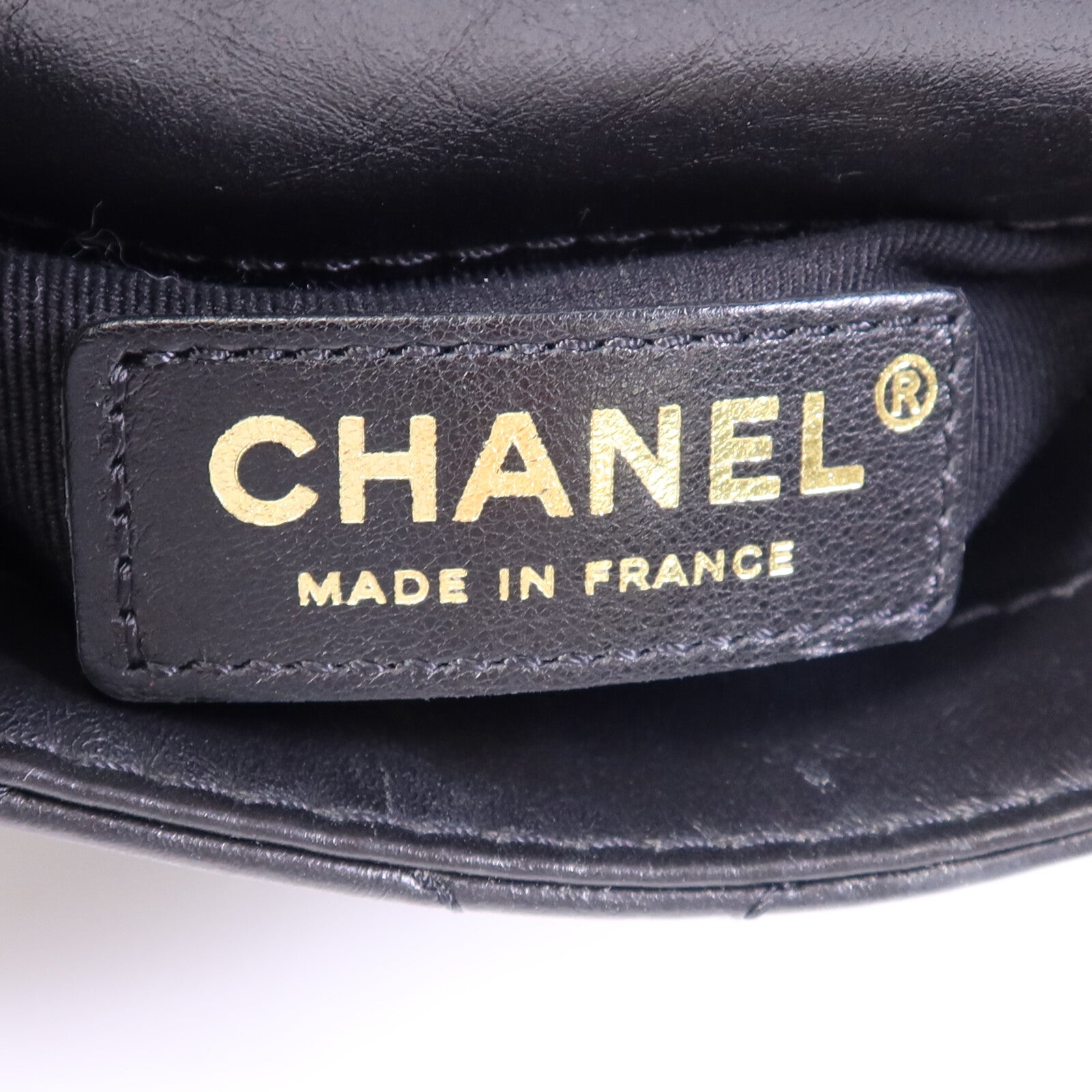 CHANEL 牛皮皮革Chain Shoulder Bag金扣鏈帶手挽肩背兩用袋