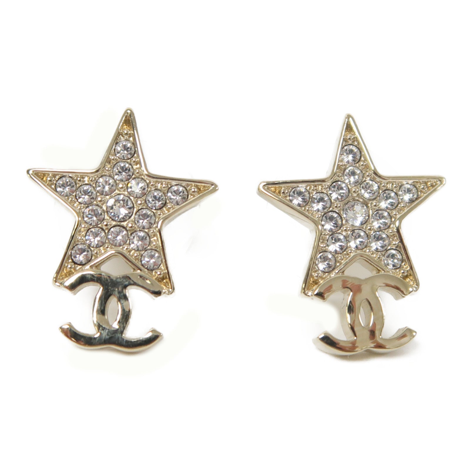 CHANEL 金屬Earrings耳環金色