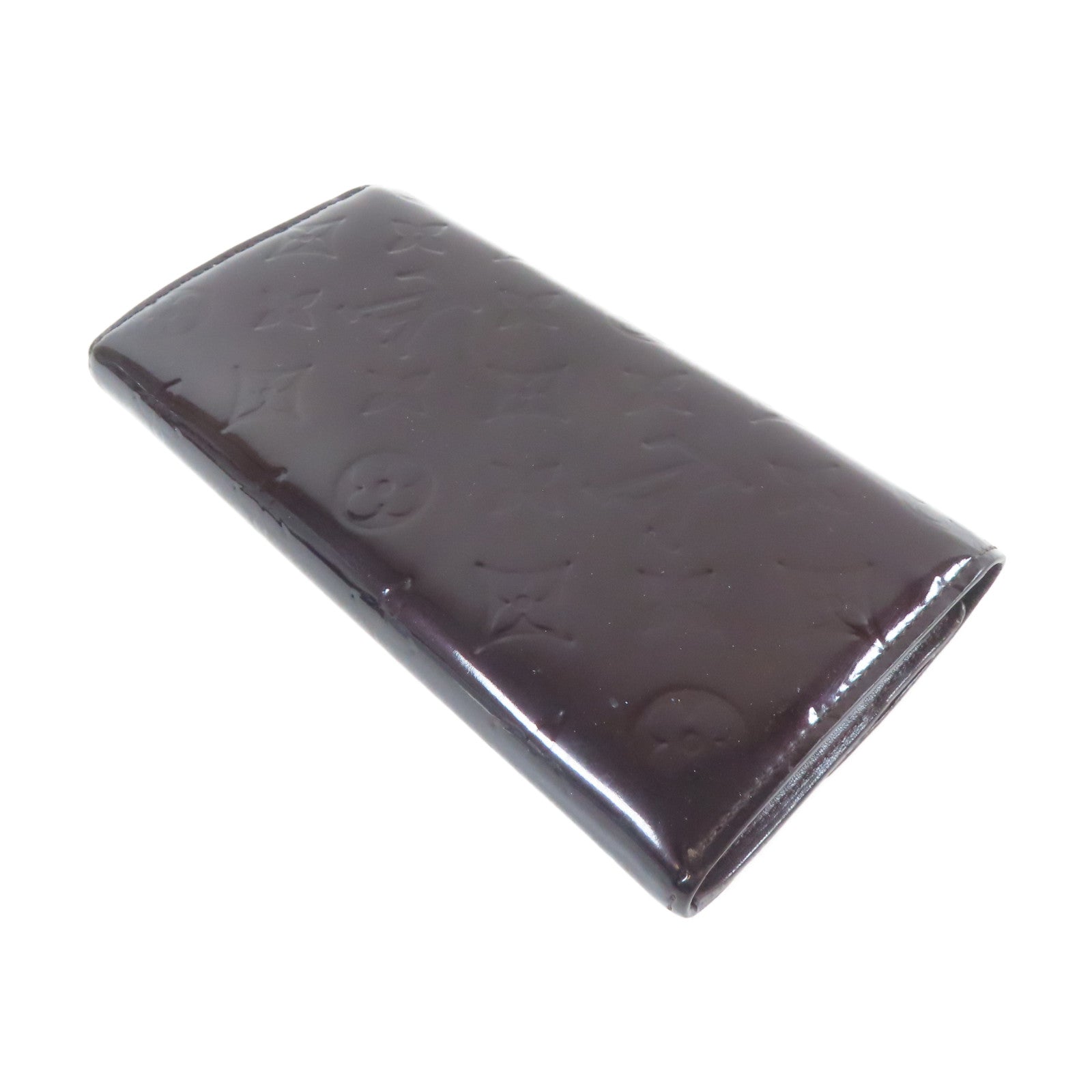 LOUIS VUITTON 【激減優惠】Vernis Long Wallet金扣長錢包黑色