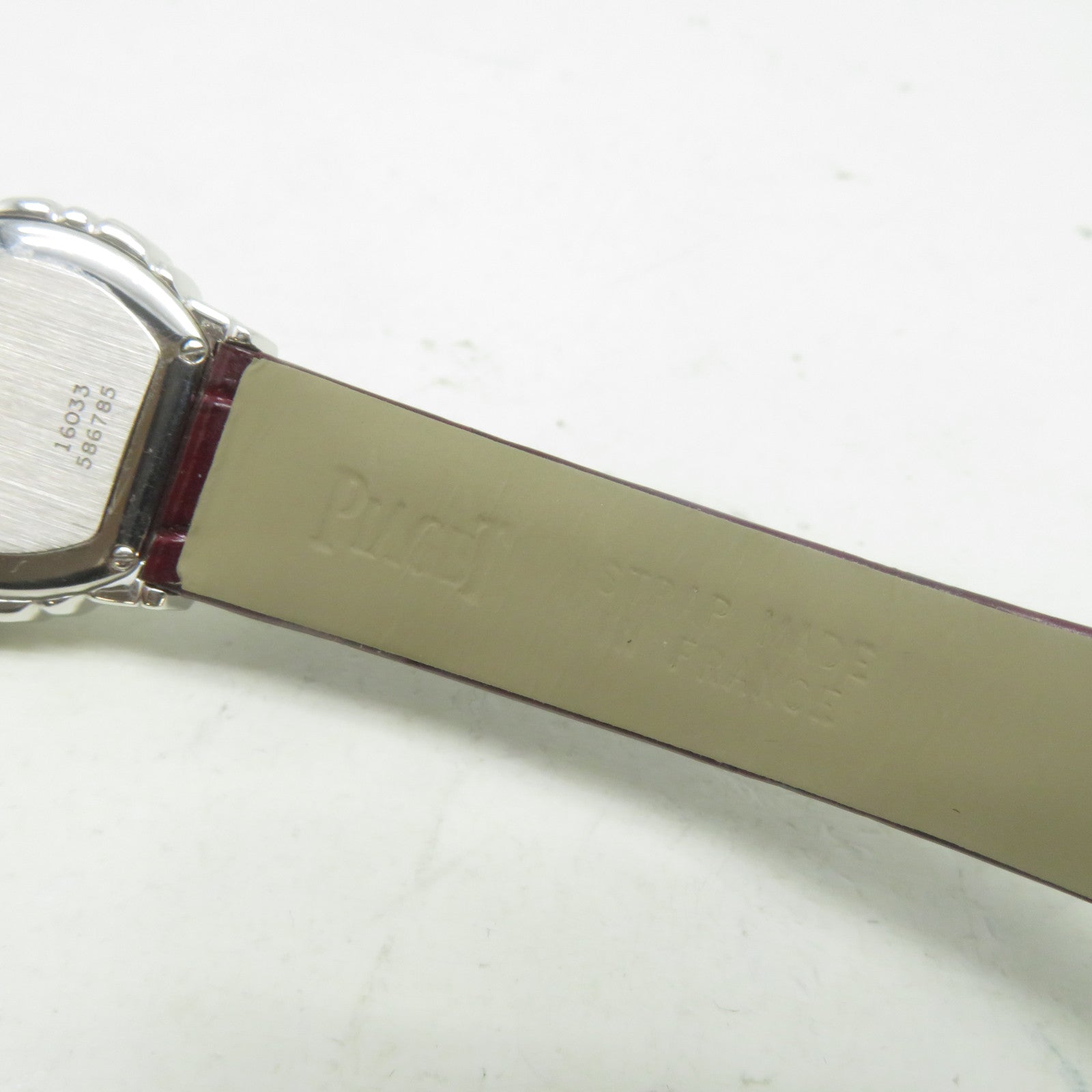 PIAGET 18K白金Tanagra Dia手錶石英機芯銀色