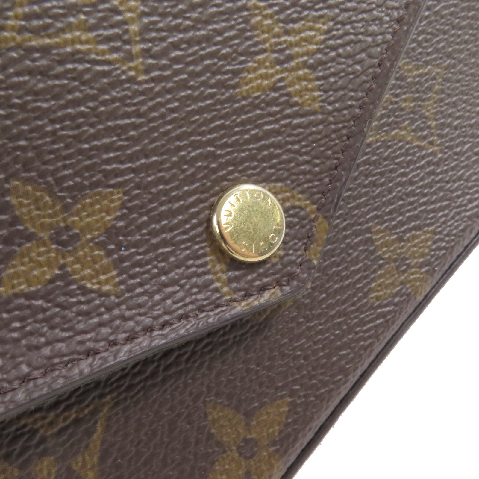 LOUIS VUITTON Monogram Pochette Felicie Pouch Shoulder Bag金扣肩背袋啡色
