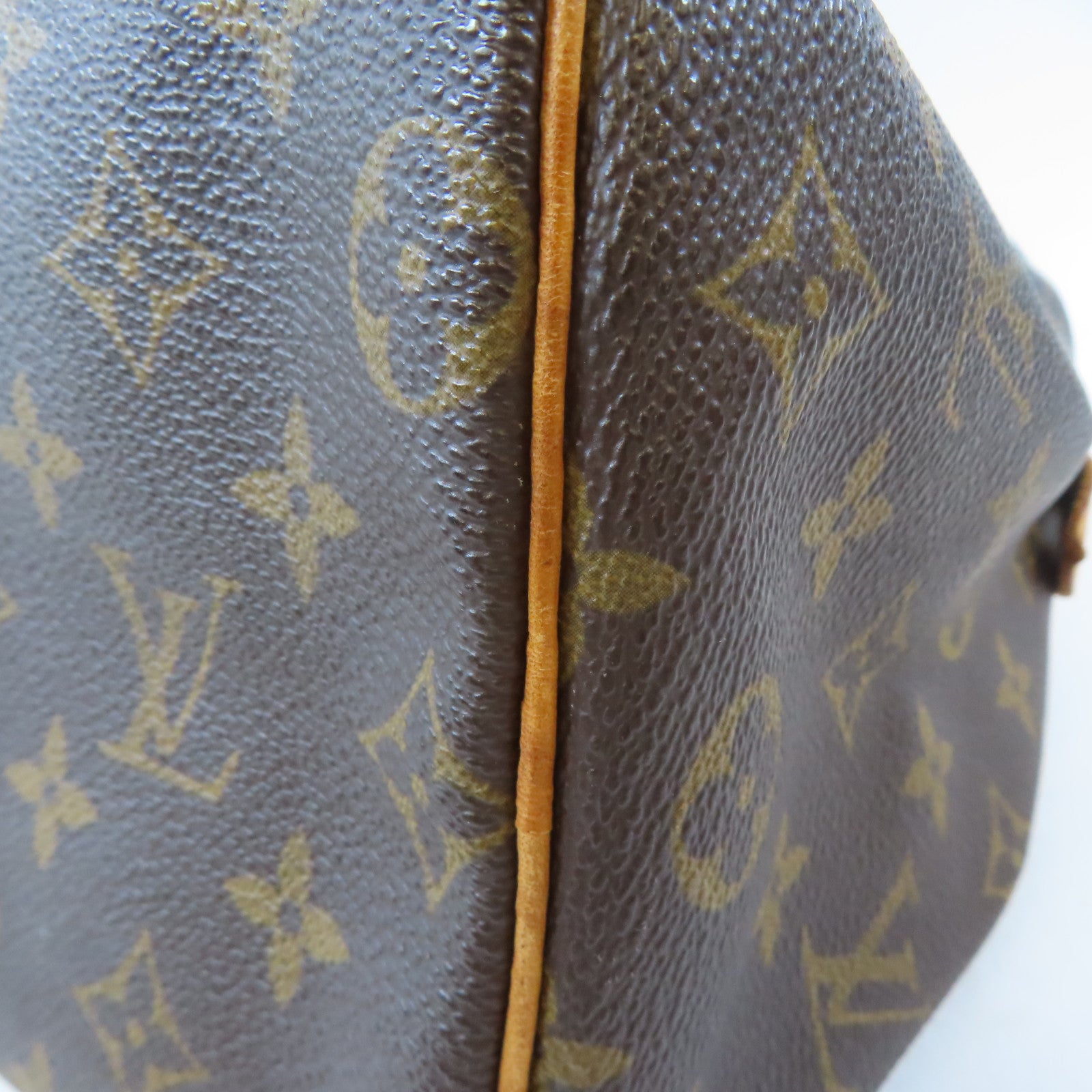 LOUIS VUITTON Monogram Speedy 25金扣手挽袋啡色