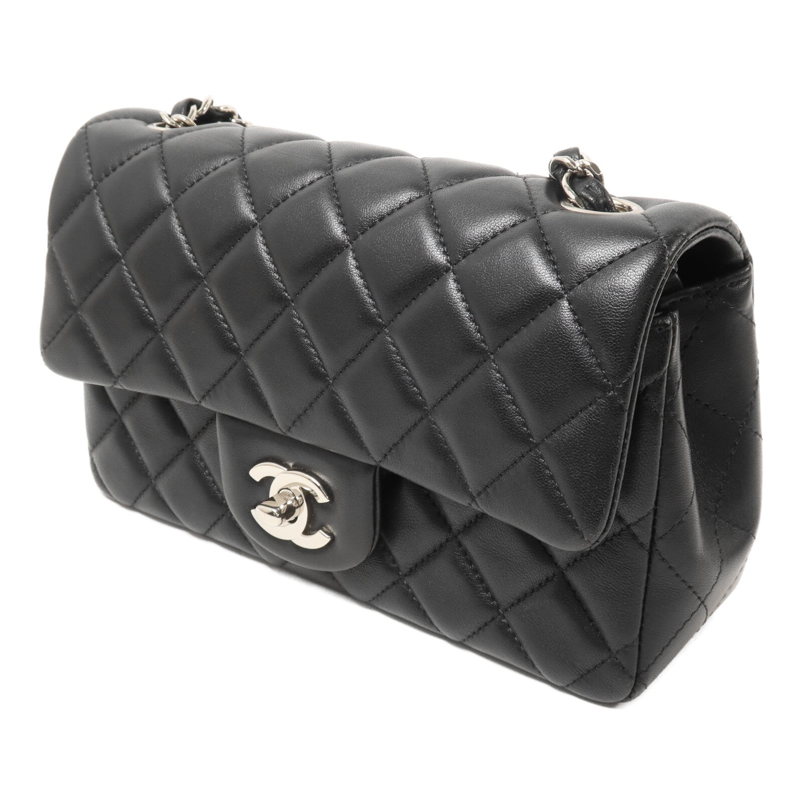 CHANEL 羊皮皮革Classic 20 Mini鏈帶肩背袋