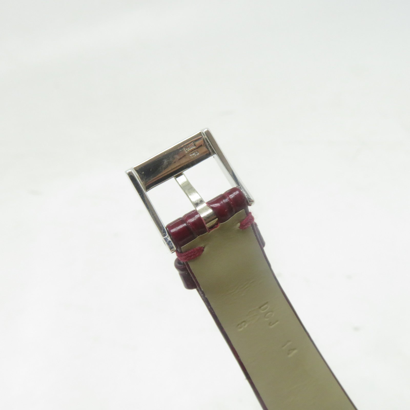 PIAGET 18K白金Tanagra Dia手錶石英機芯銀色