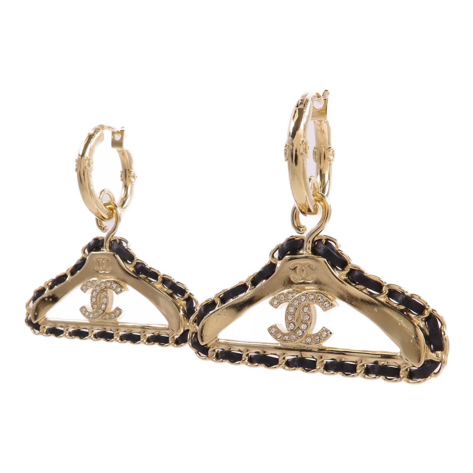 CHANEL 【激減優惠】金屬/羊皮皮革Earrings耳環