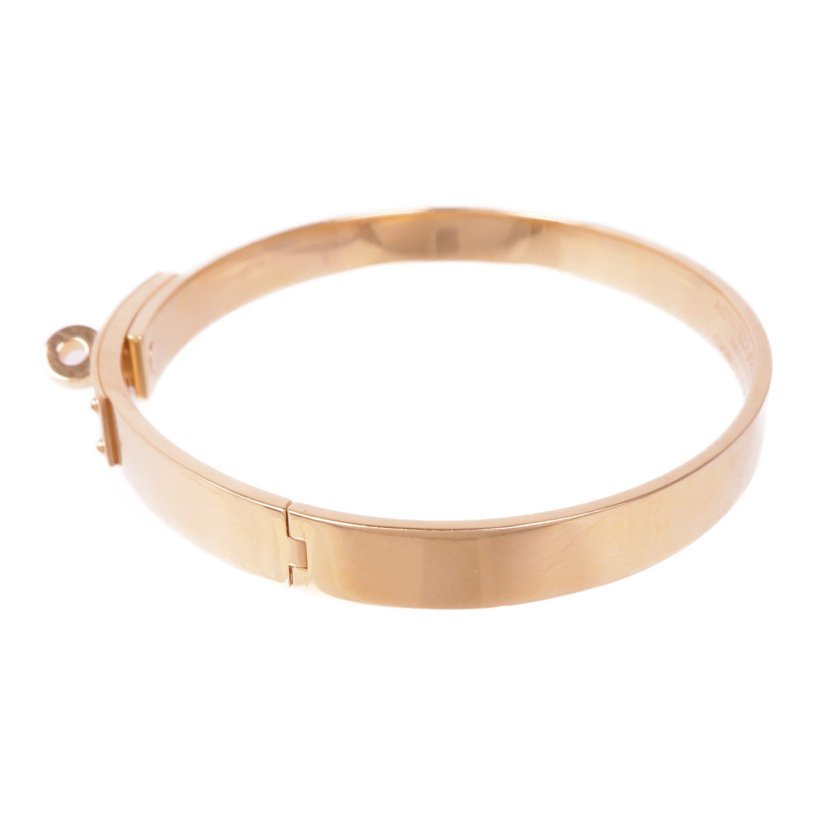 HERMES 18K玫瑰金Kelly Diamond Bracelet鑽石手鐲