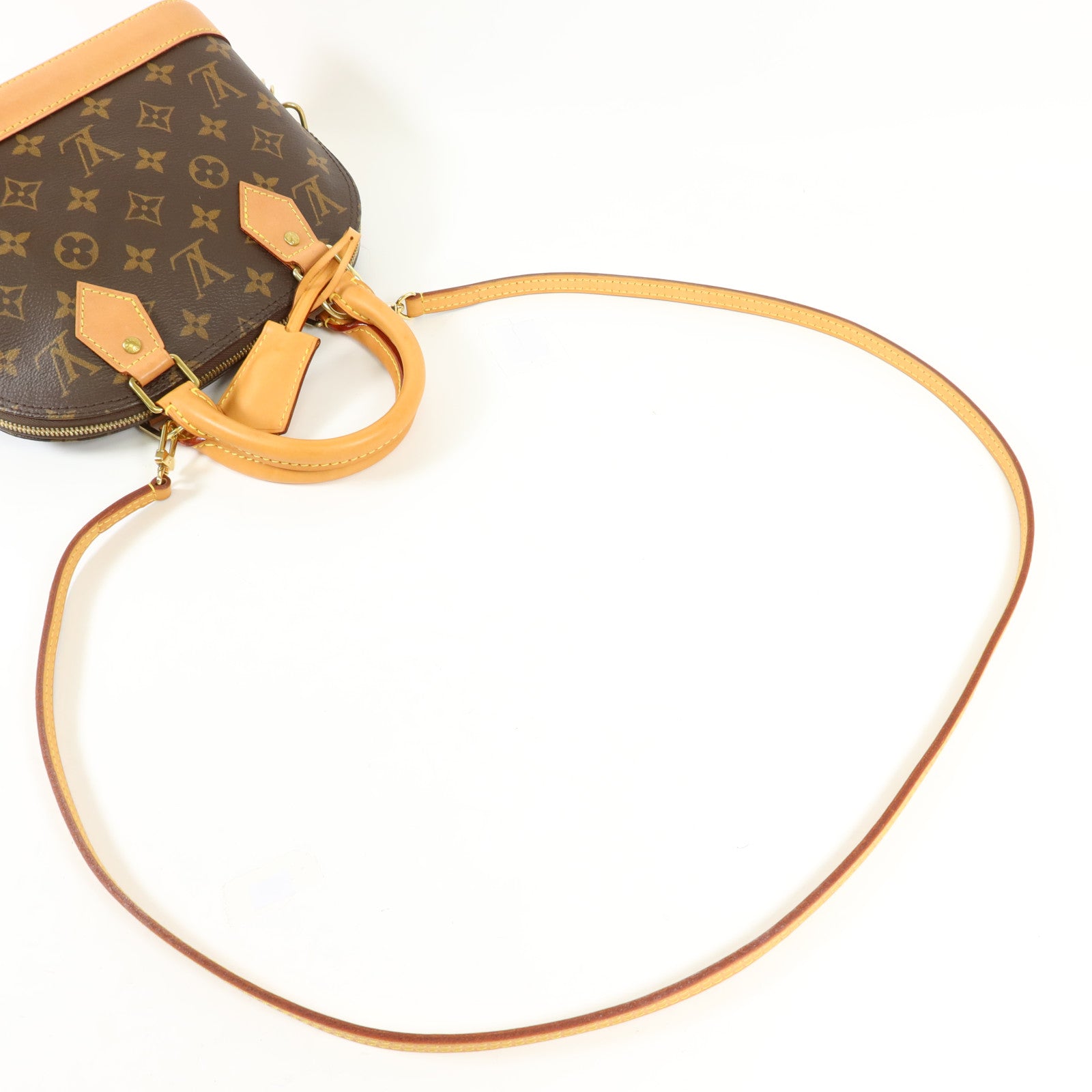 LOUIS VUITTON Monogram Alma BB金扣手挽肩背兩用袋