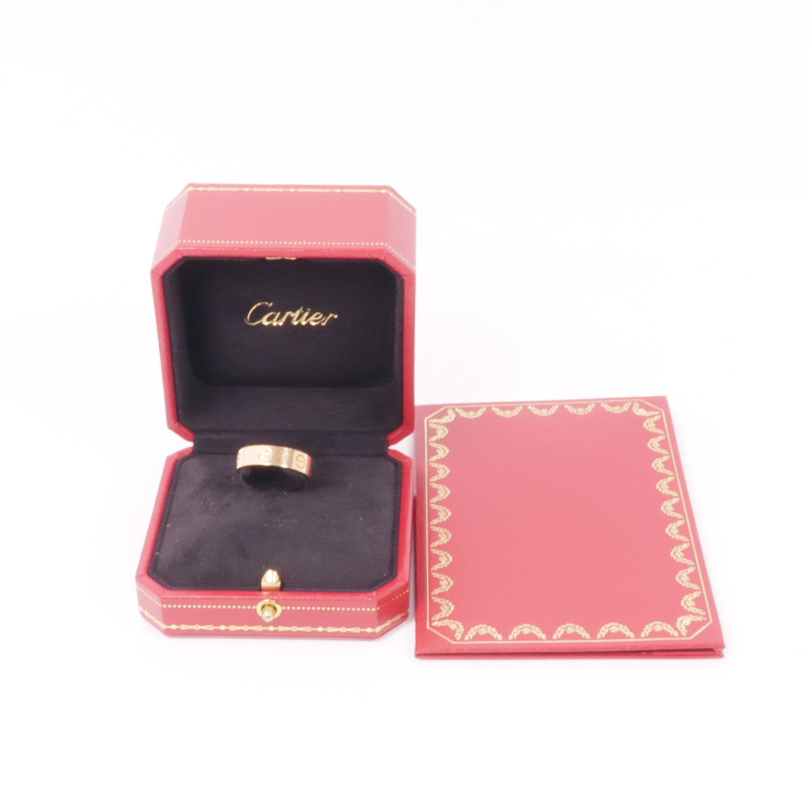 CARTIER 18K玫瑰金Love Ring戒指Cartier#58/US＃8.25
