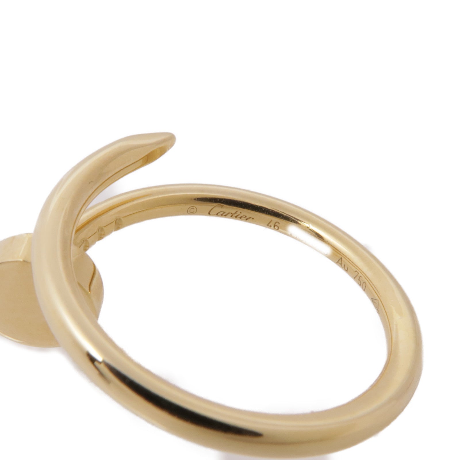 CARTIER 18K黃金Juste Un Clou戒指US#4.5