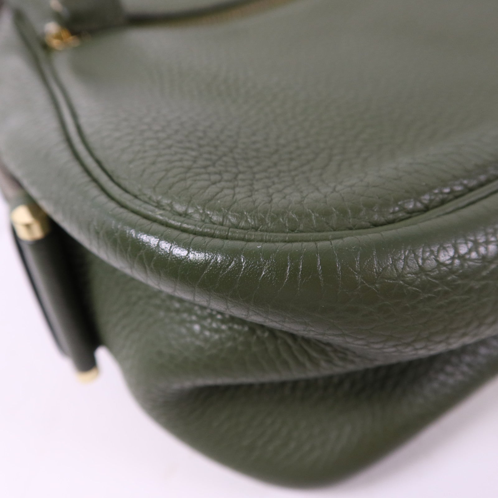 HERMES Clemence皮革Bourlingue金扣肩背袋