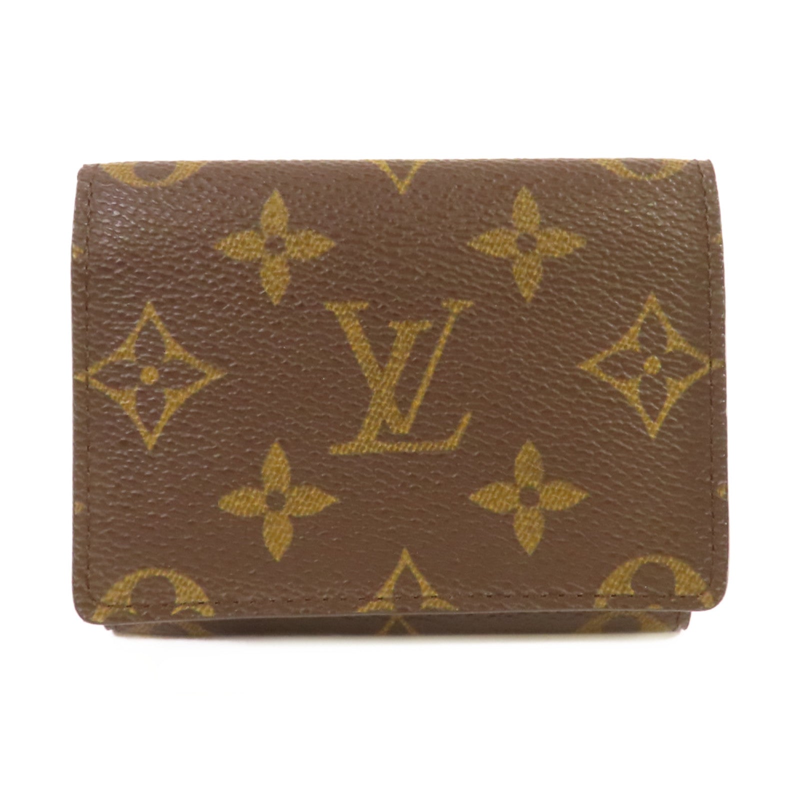 LOUIS VUITTON Monogram Enveloppe Carte de Visite Card Case卡片套啡色