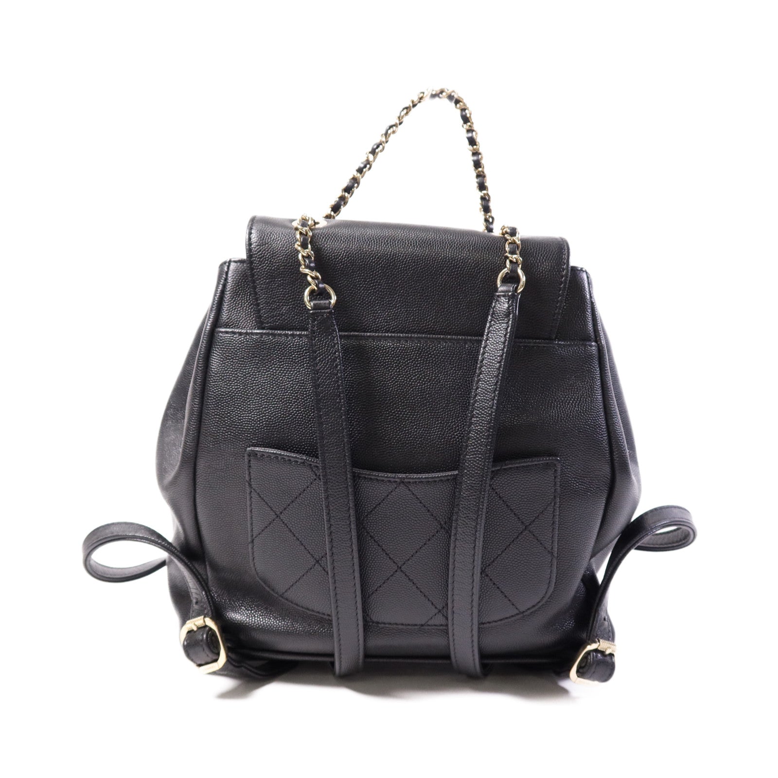 CHANEL 牛皮皮革Affinity Backpack金扣背包