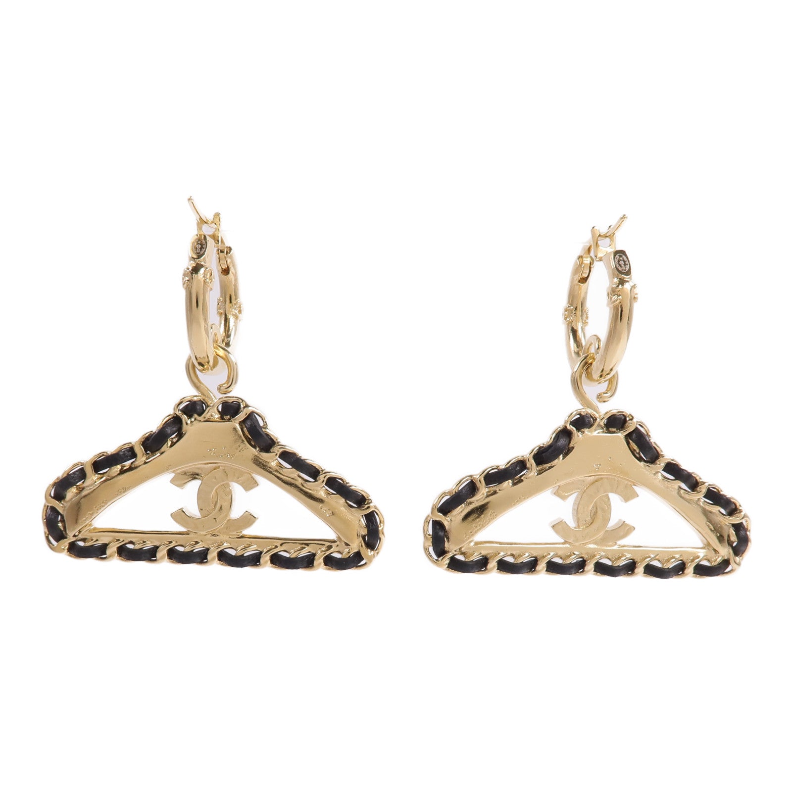 CHANEL 【激減優惠】金屬/羊皮皮革Earrings耳環