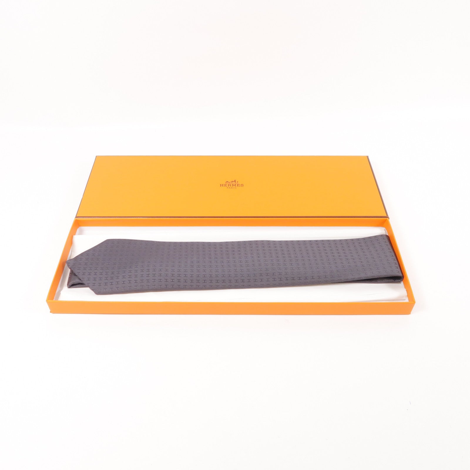 HERMES 絲質Faconnee H Tie領帶