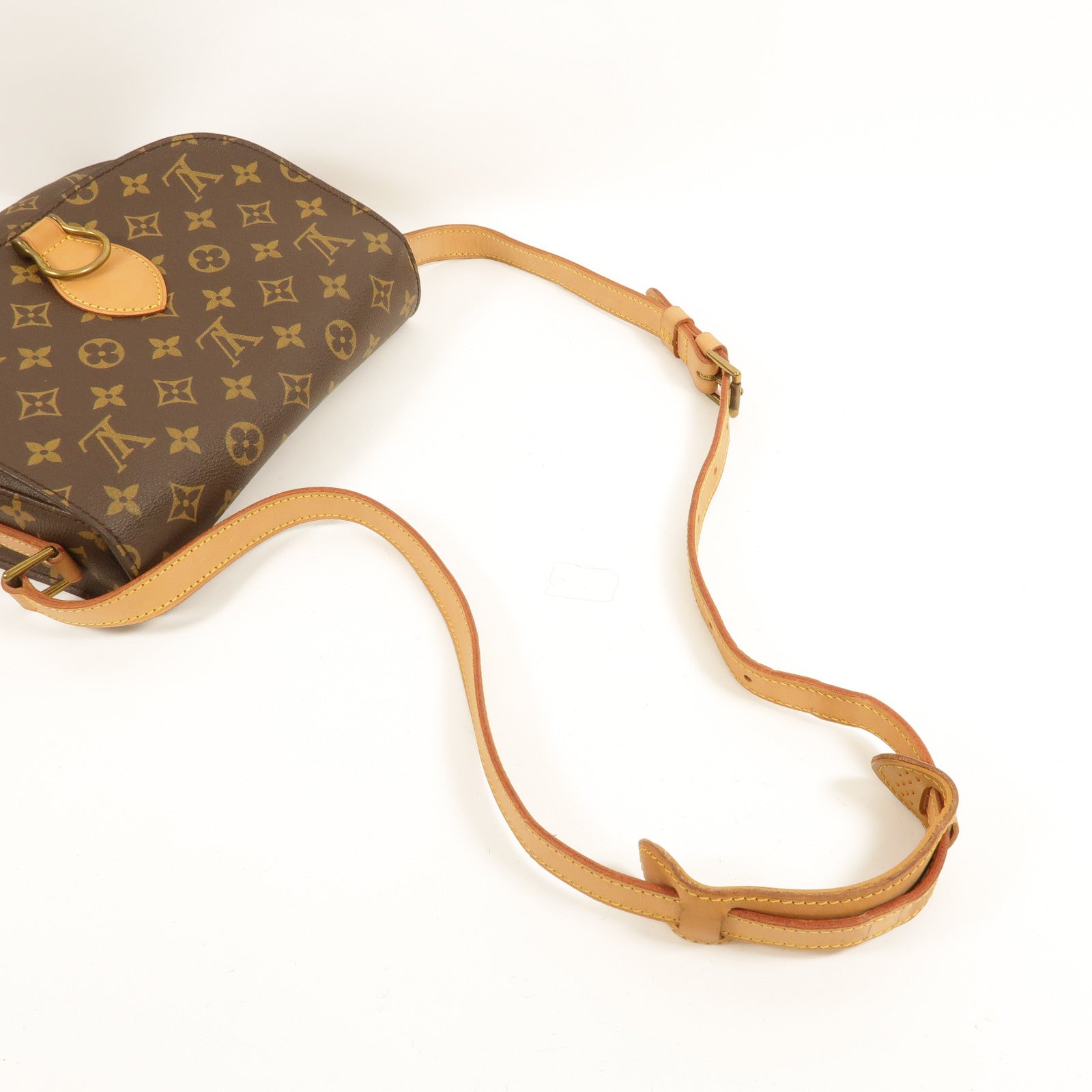 LOUIS VUITTON Monogram Saint Cloud GM金扣肩背袋