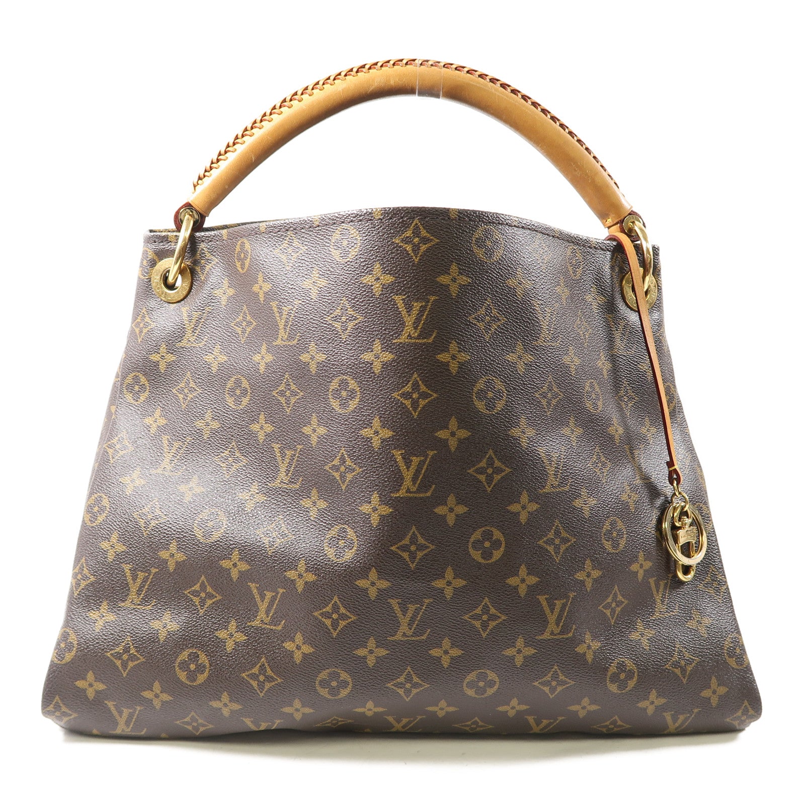 LOUIS VUITTON Monogram Artsy MM金扣手挽袋啡色