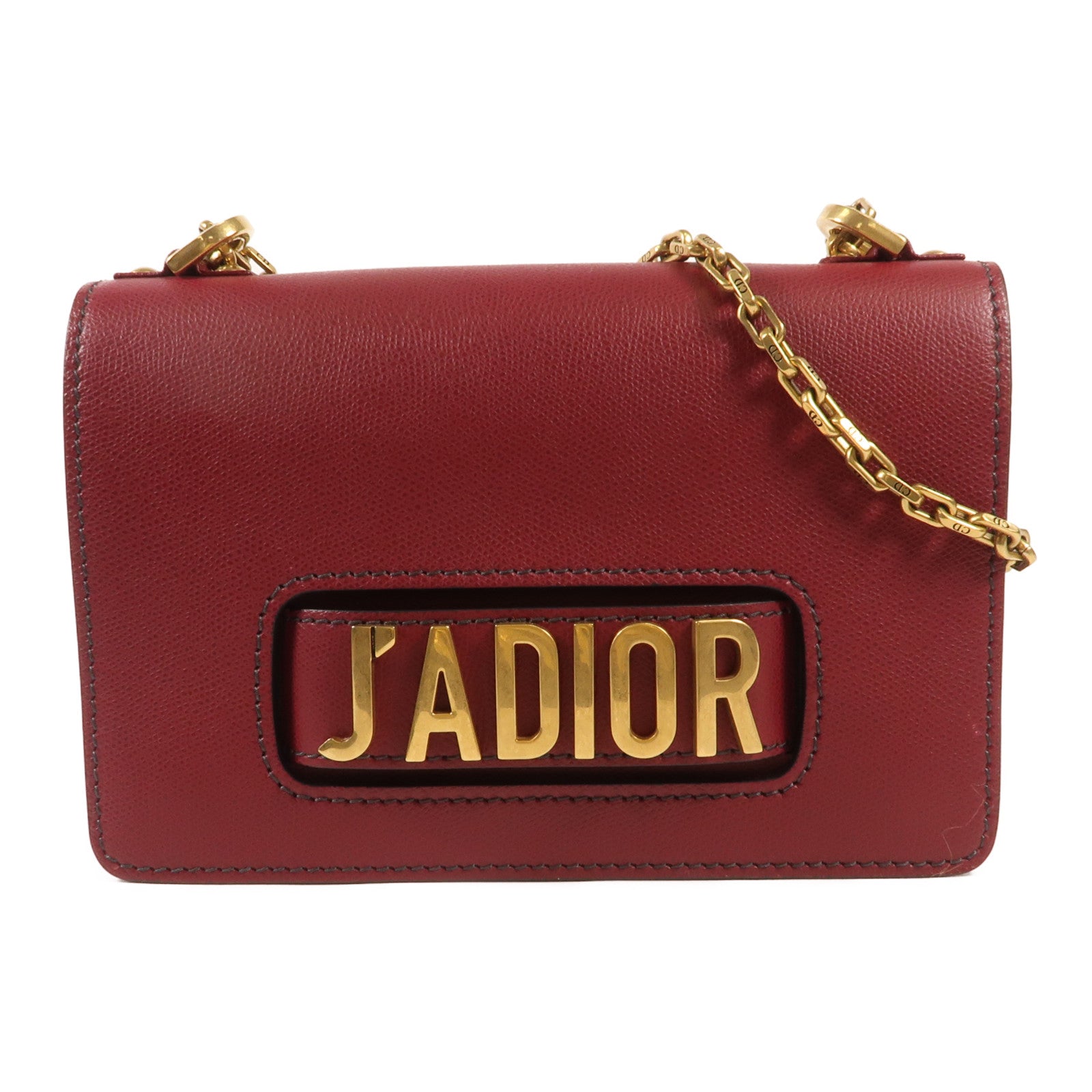 Dior 【激減優惠】牛皮皮革J'aDior金扣鏈帶肩背袋