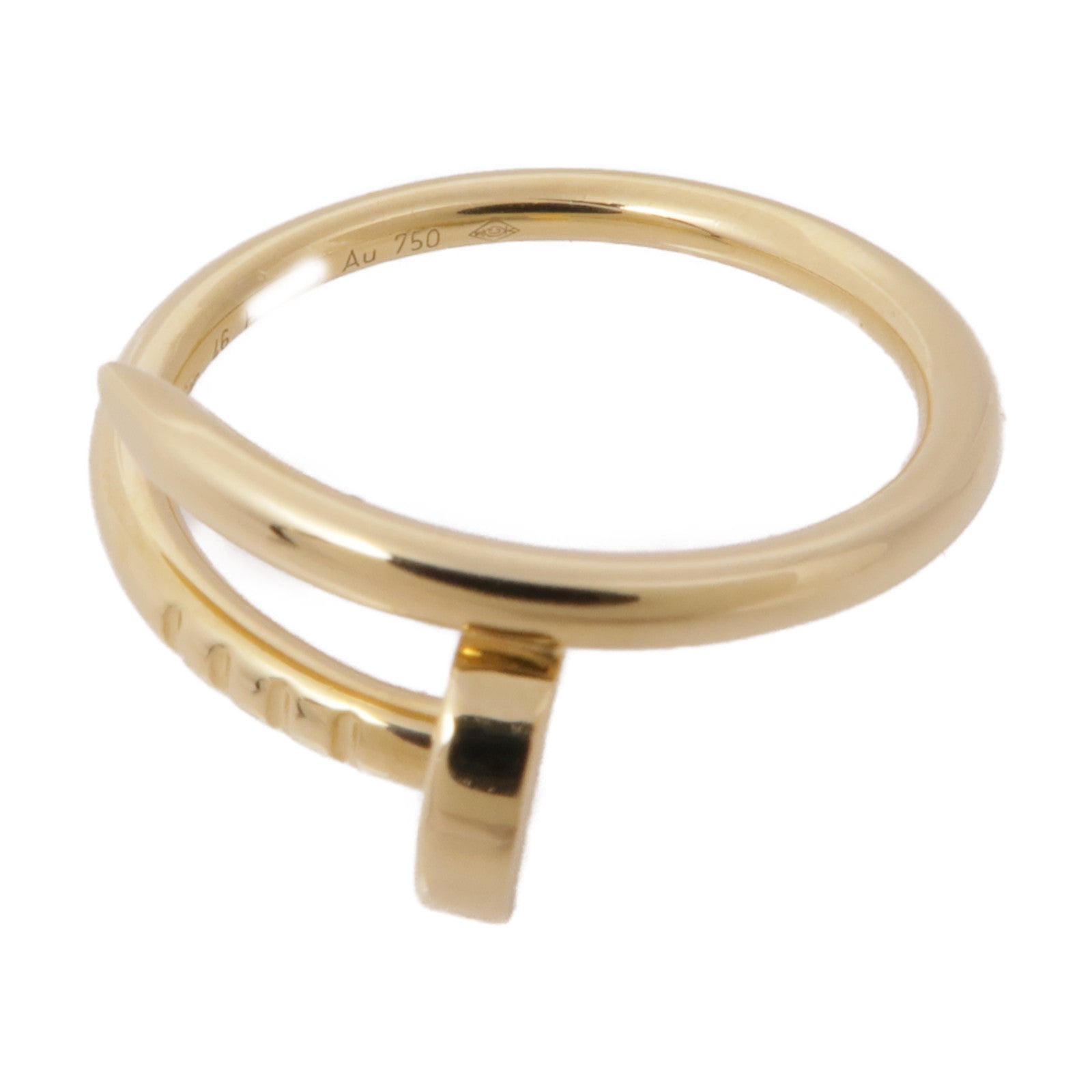 CARTIER 18K黃金Juste Un Clou戒指US#4.5