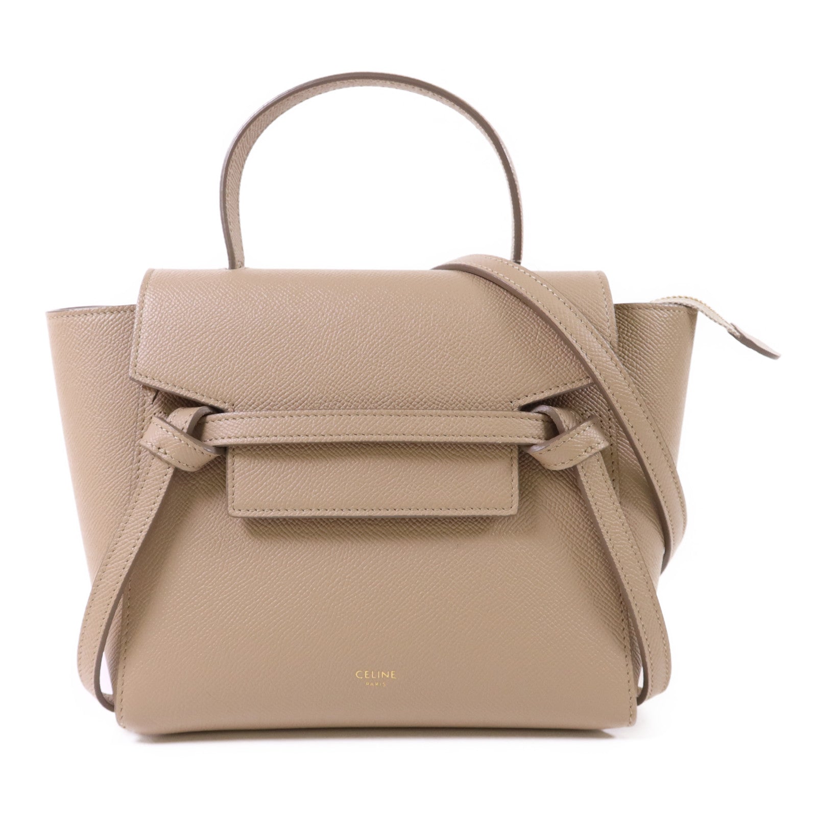 CELINE 牛皮皮革Belt Bag Nano金扣肩背袋