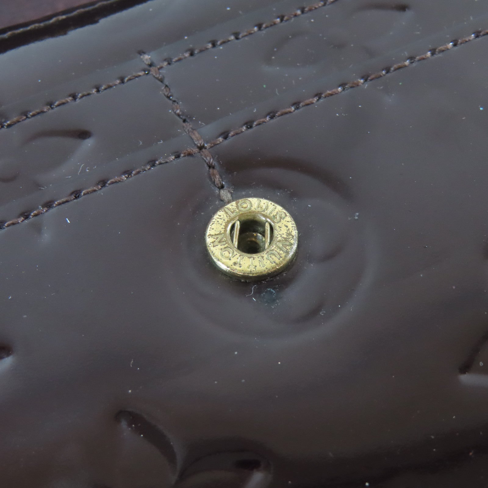 LOUIS VUITTON 【激減優惠】Vernis Long Wallet金扣長錢包黑色