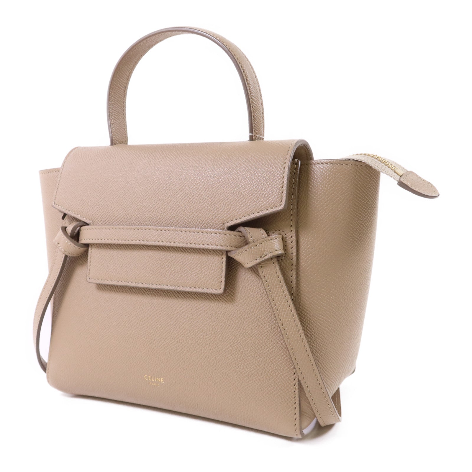 CELINE 牛皮皮革Belt Bag Nano金扣肩背袋