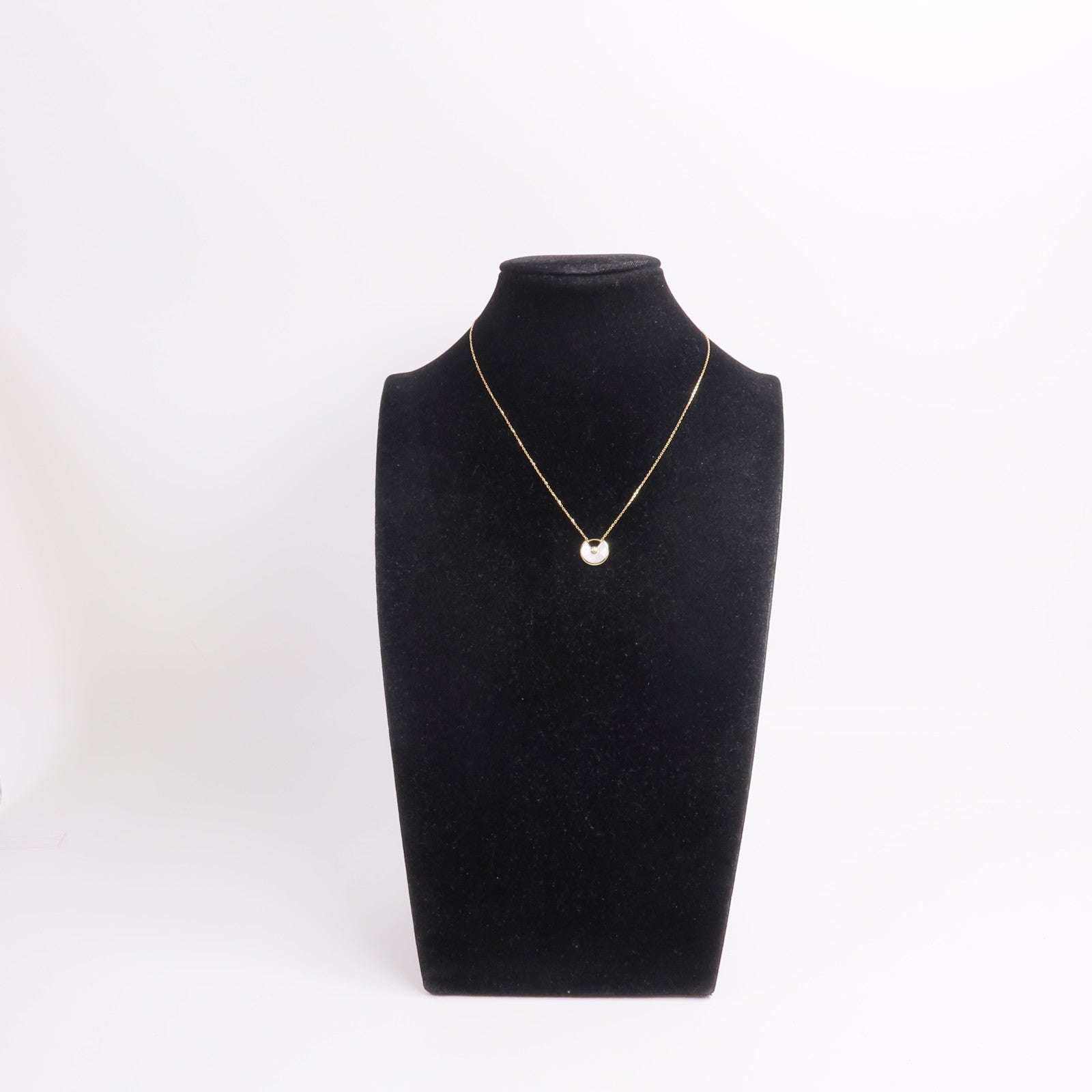 CARTIER 18K黃金Amulette de Cartier Necklace珍珠母貝項鍊