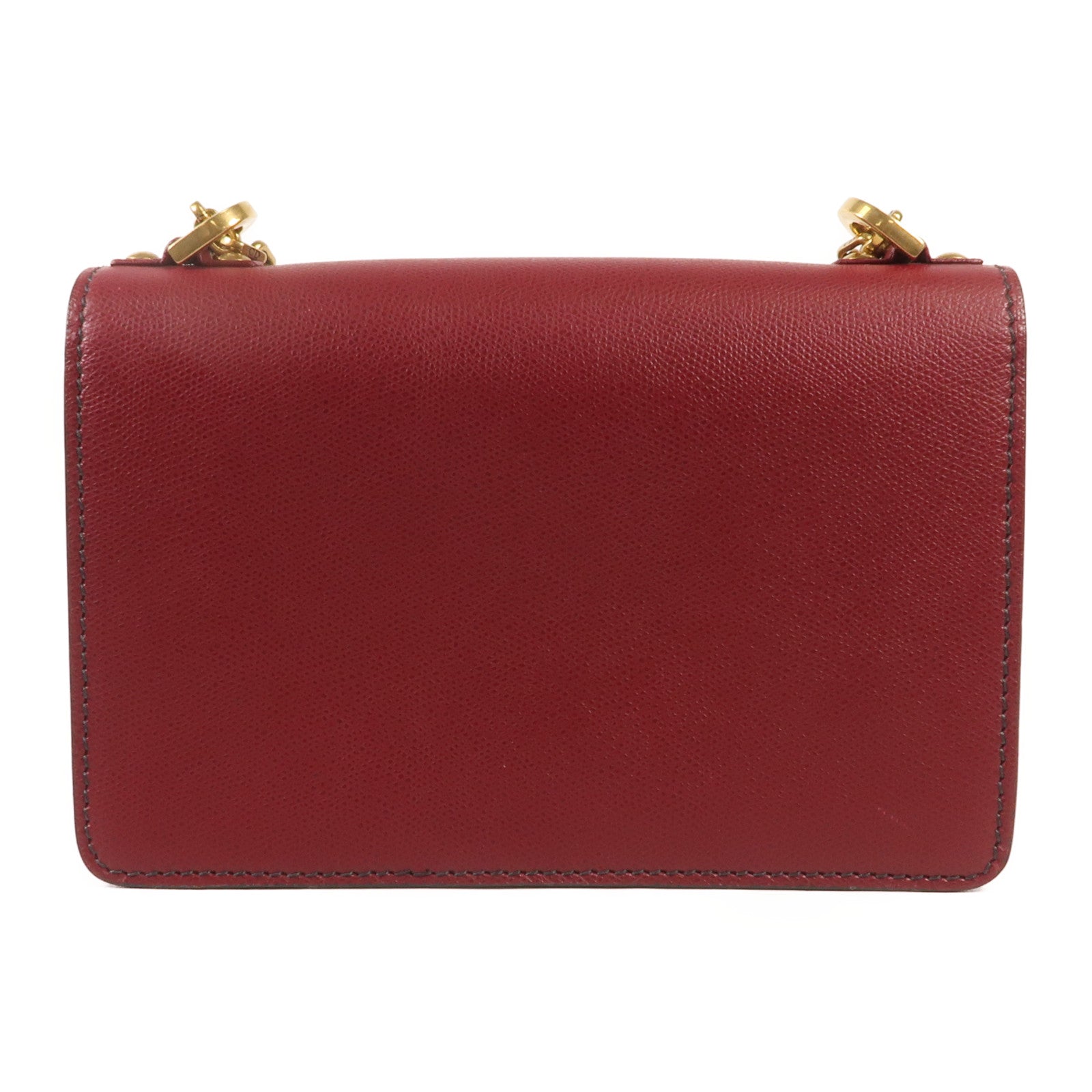 Dior 牛皮皮革J'aDior金扣鏈帶肩背袋